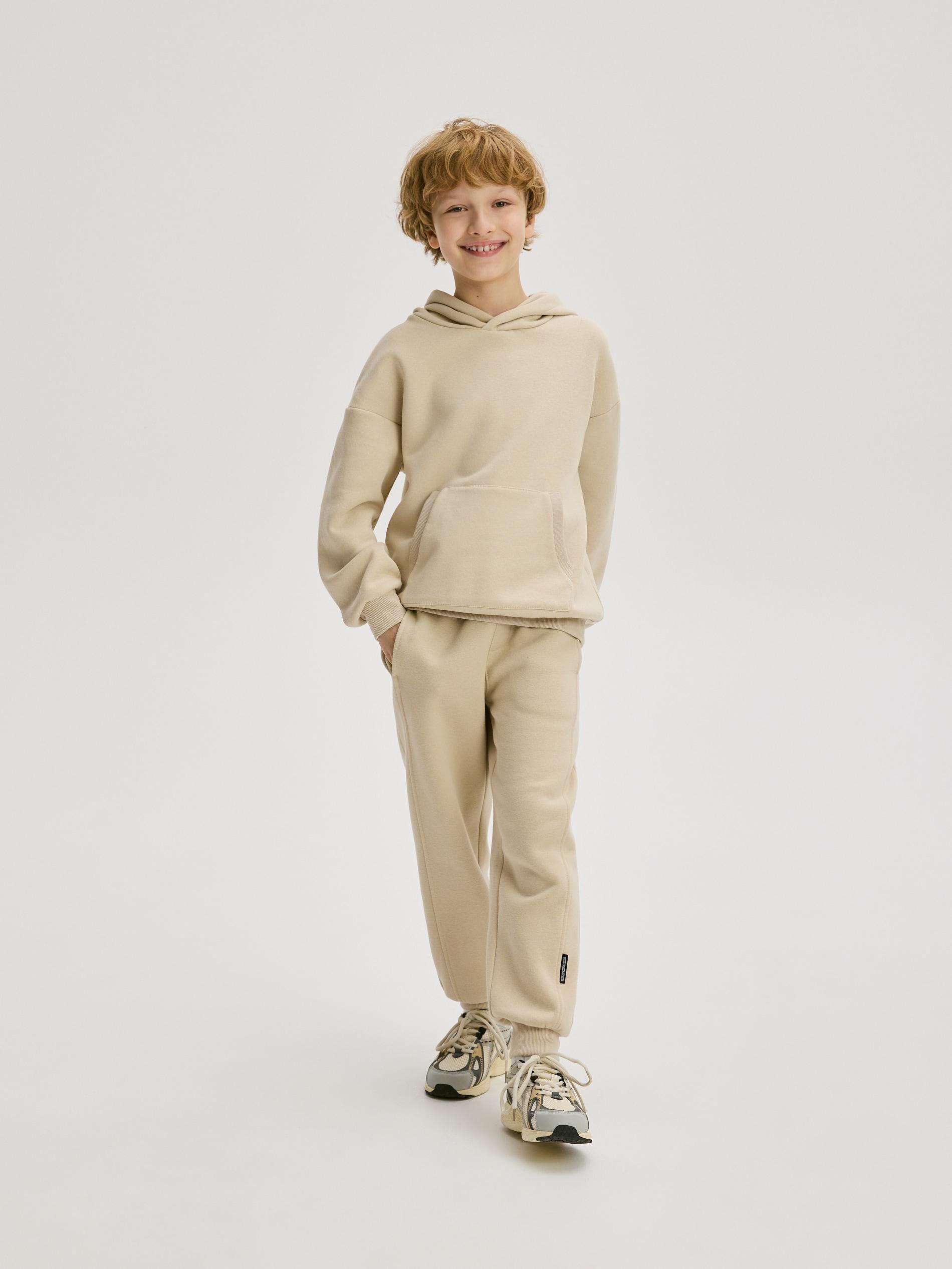 Beige Oversized Hoodie, Beige, large image number 4