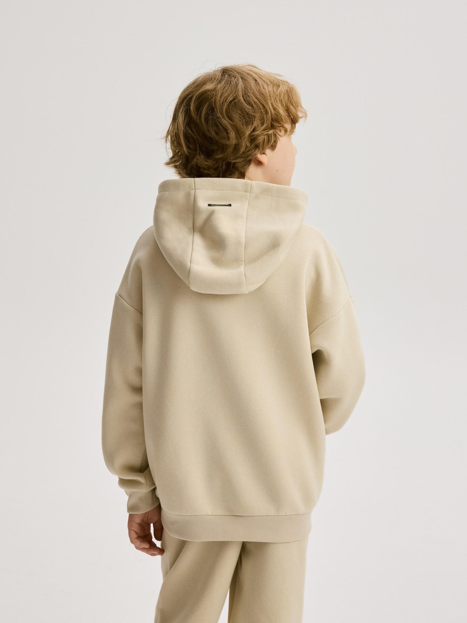 Beige Oversized Hoodie, Beige, large image number 5