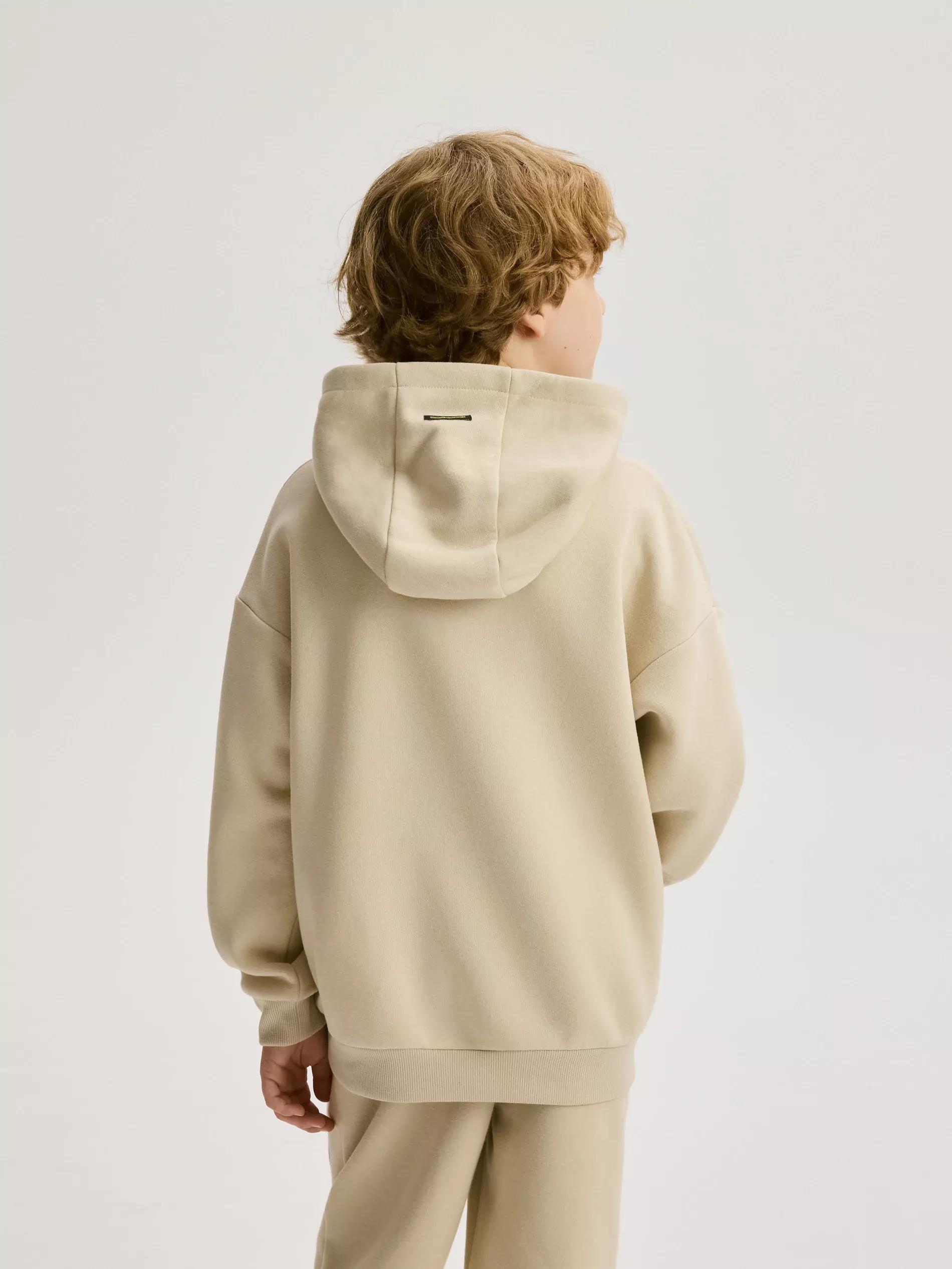 Beige Oversized Hoodie, Beige, large image number 5