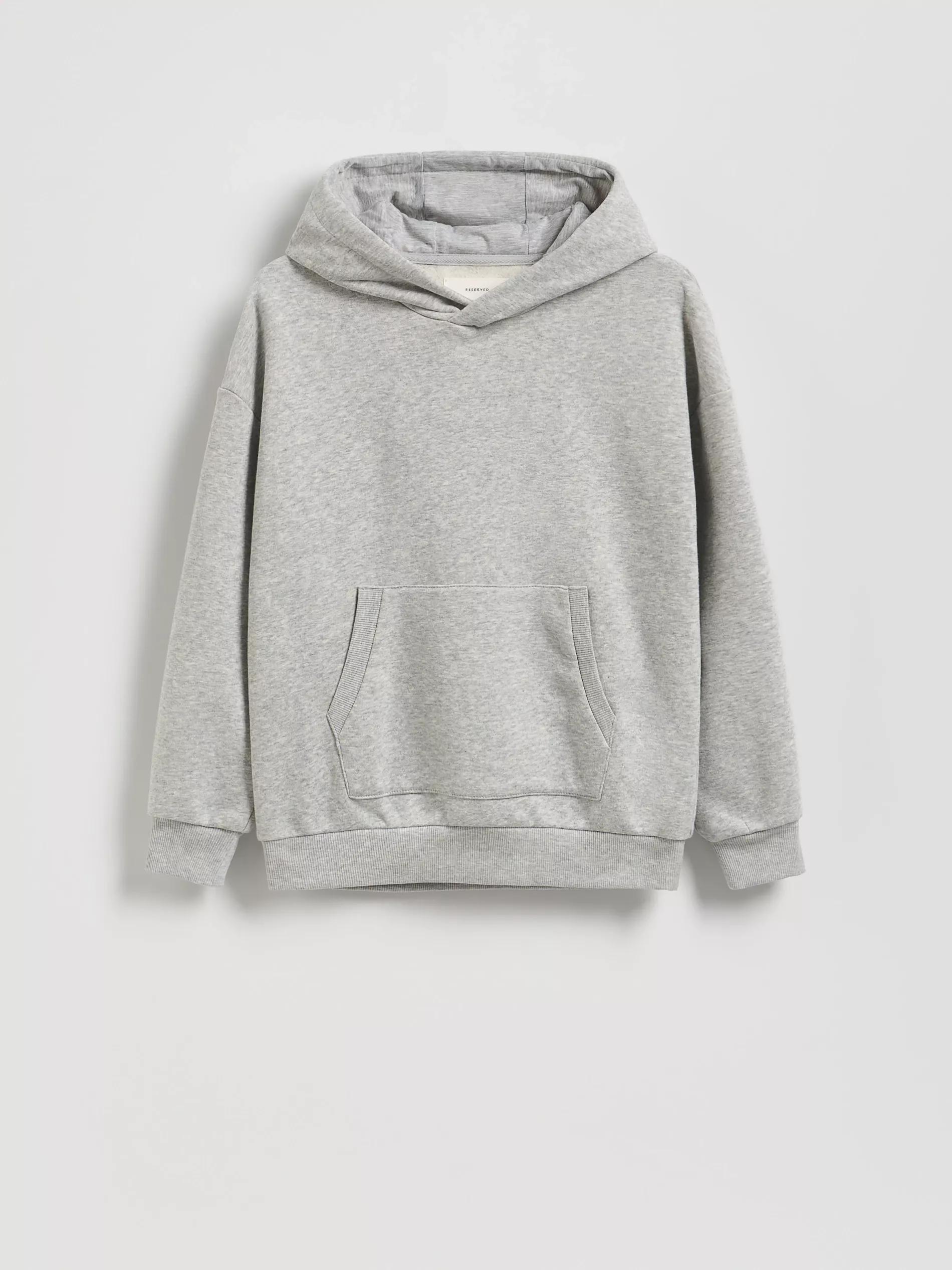 Grey Oversized Hoodie, Light grey, medium