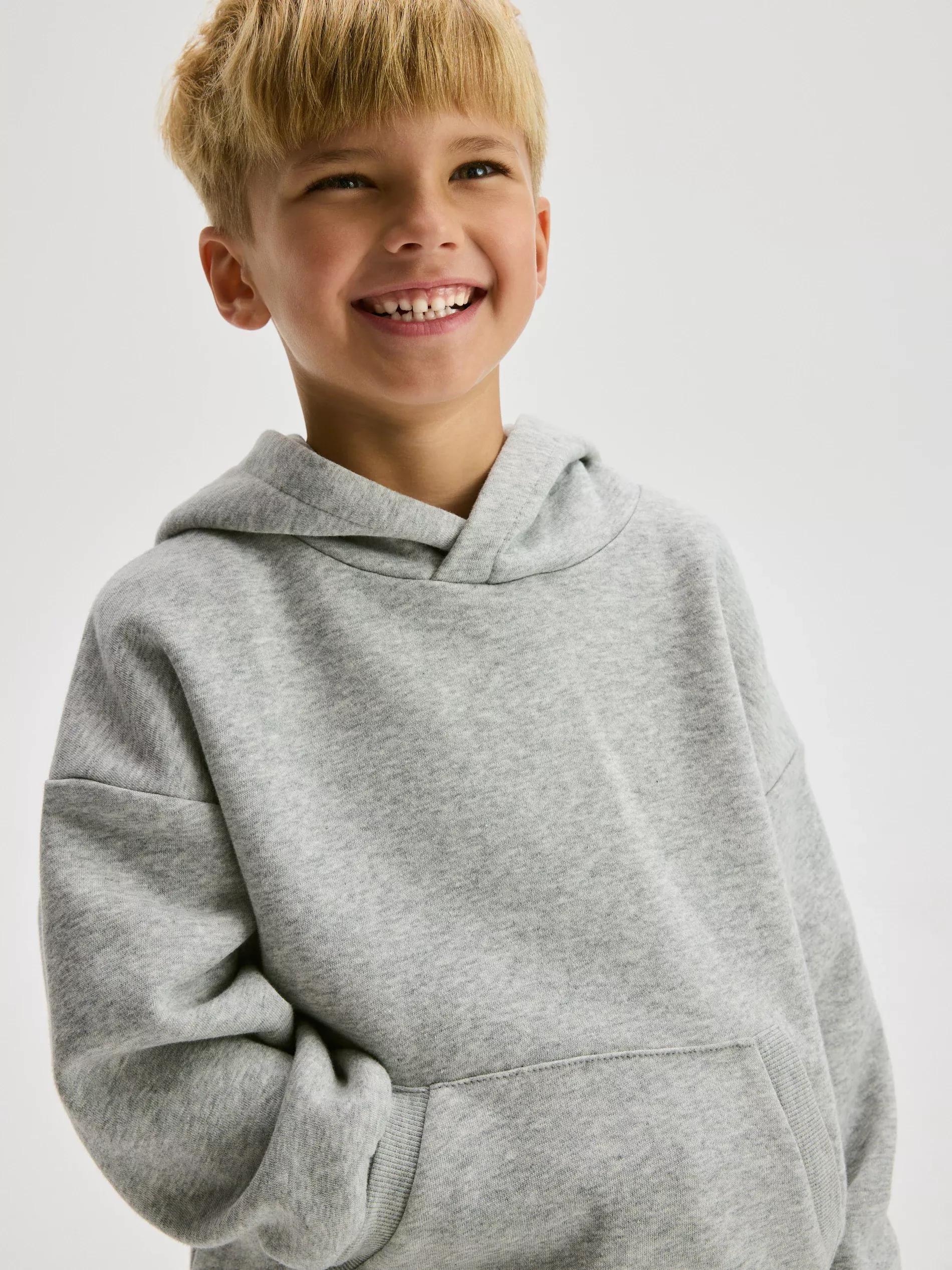 Grey Oversized Hoodie, Light grey, large image number 5