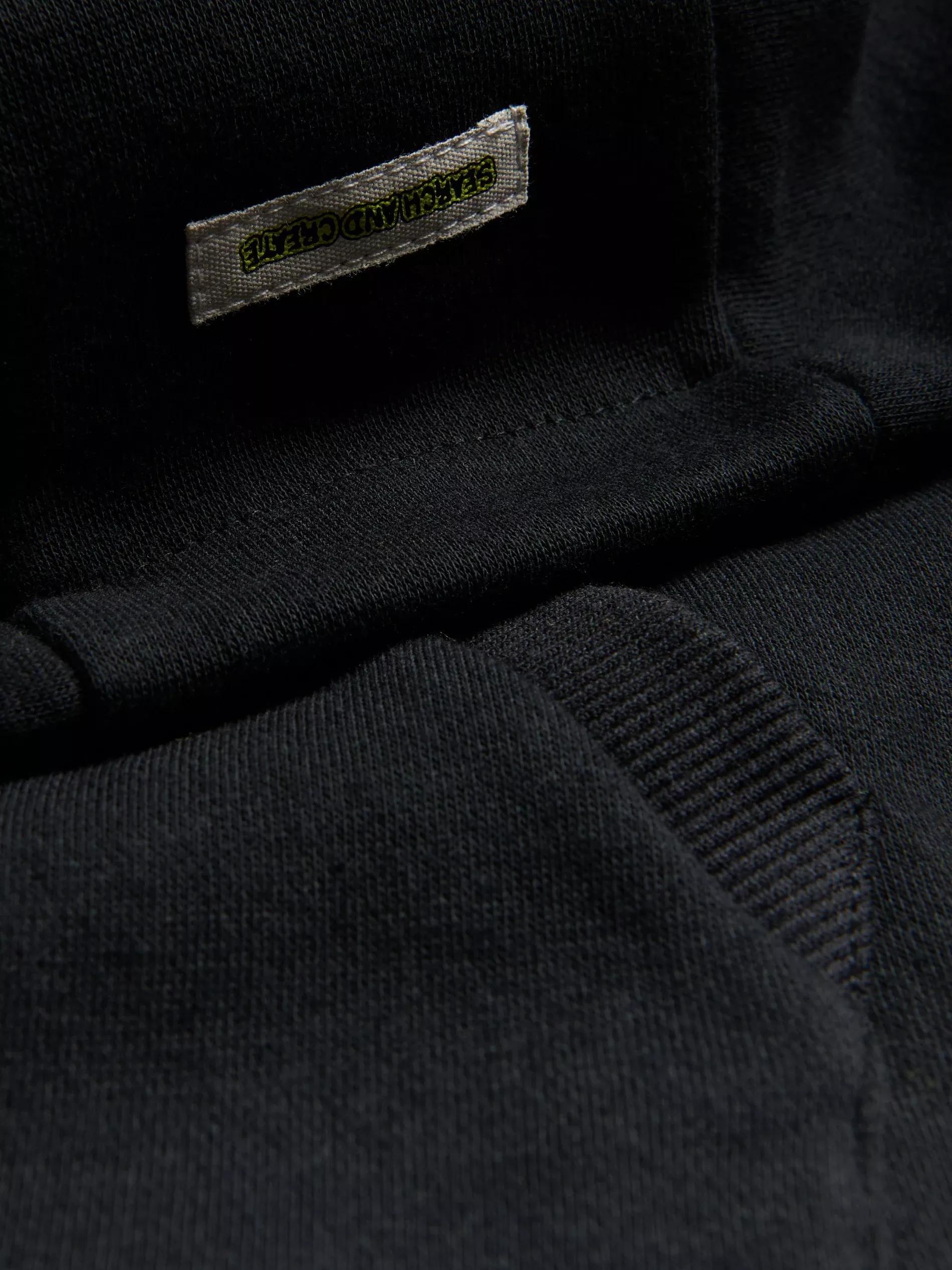 Black Oversized Hoodie, Black, large image number 1