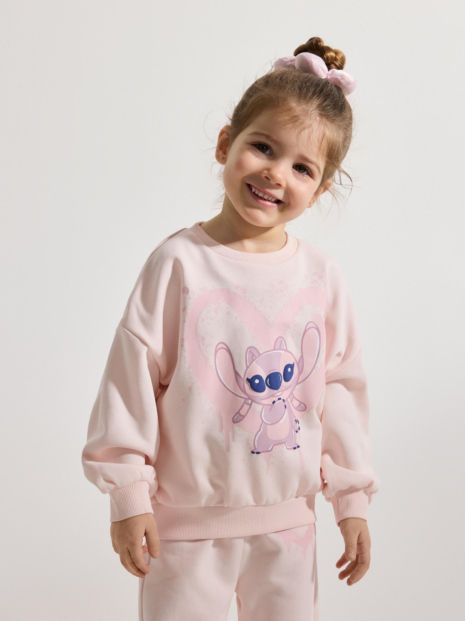 Pink Lilo & Stitch Sweatshirt, Pink, medium