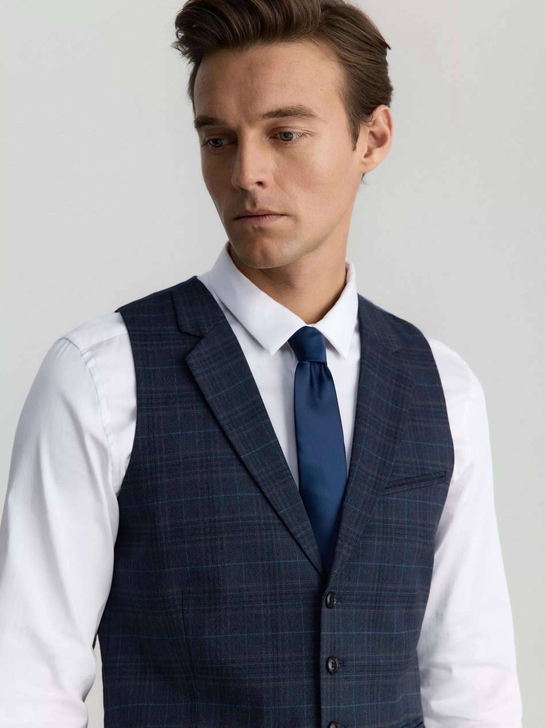 Navy Narrow Tie, Navy, large image number 3