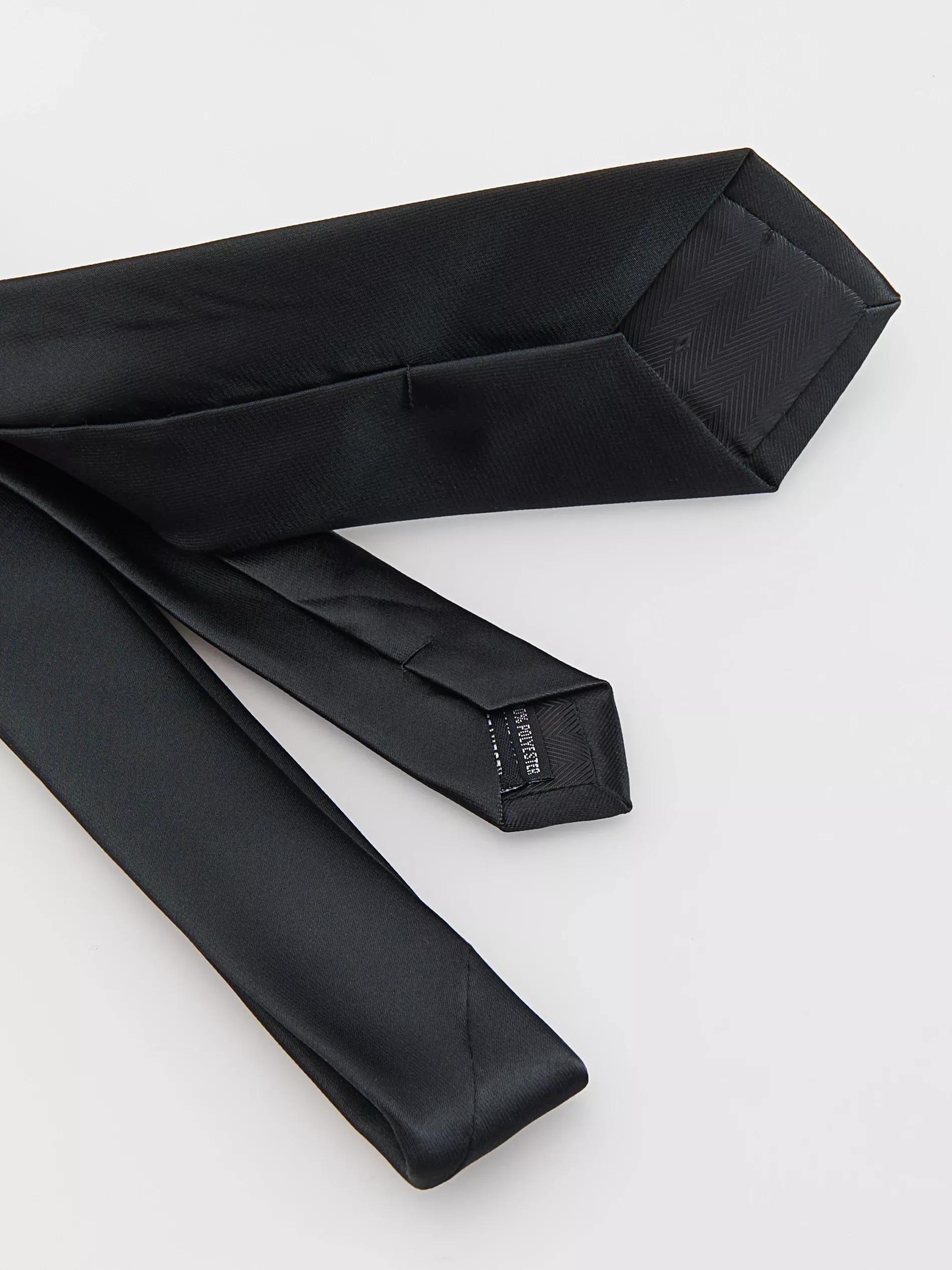 Black Narrow Tie, Black, large image number 2