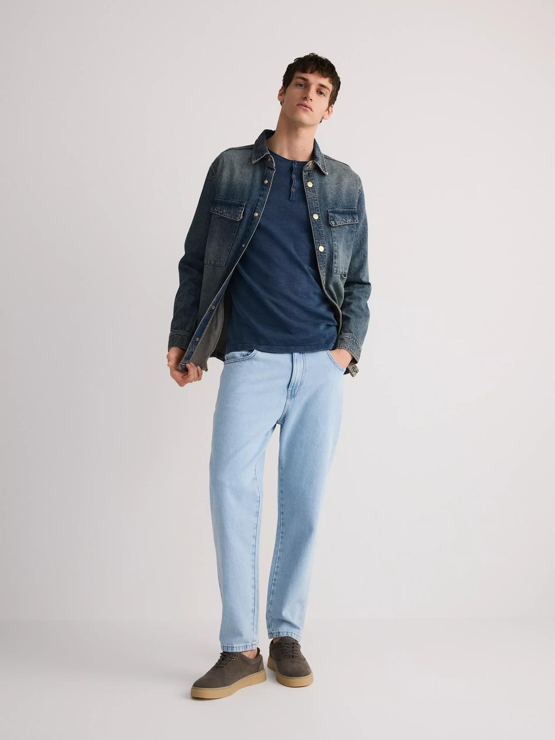 Blue Cotton Sweater, , large image number 2