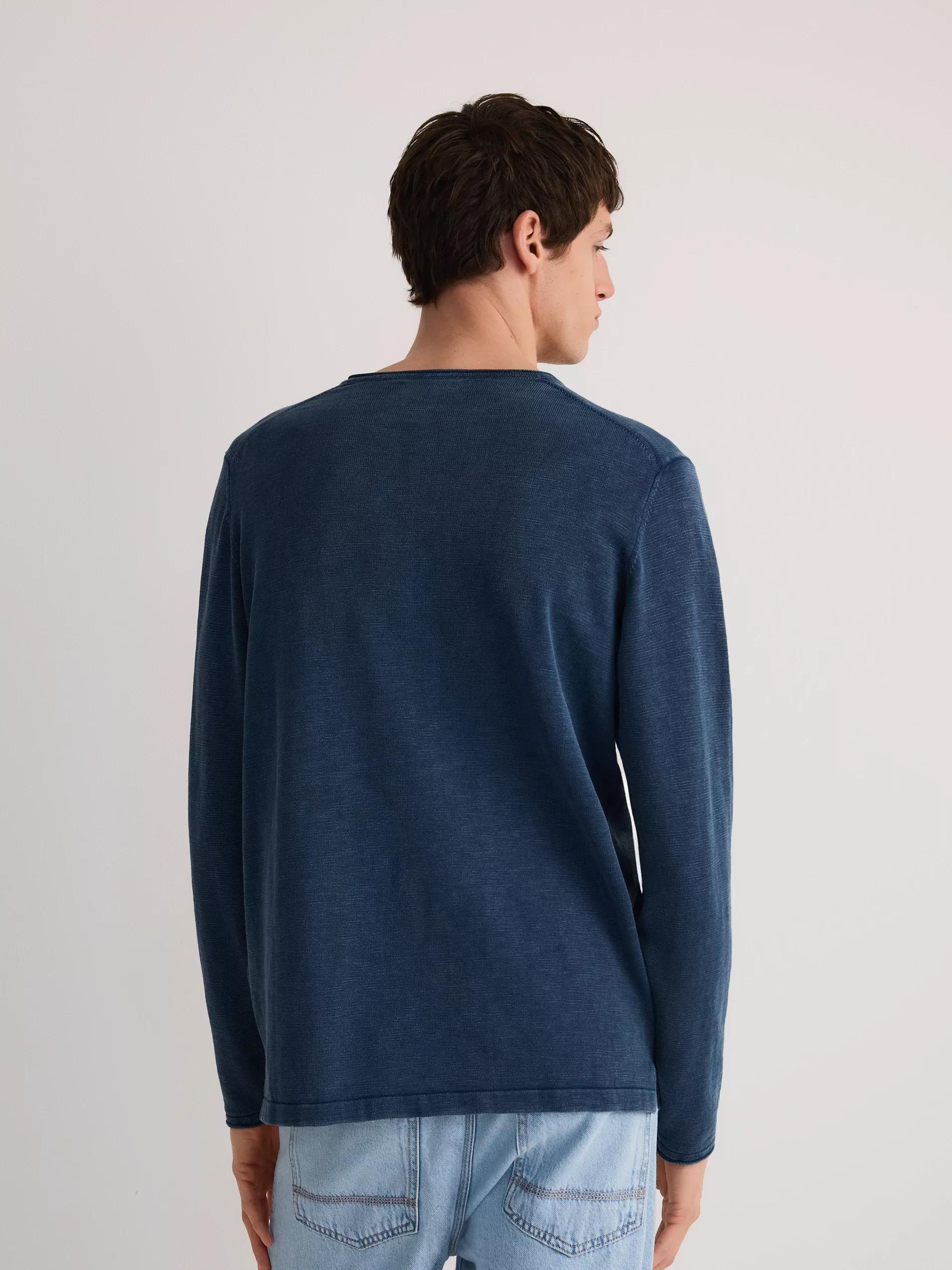 Blue Cotton Sweater, , large image number 3