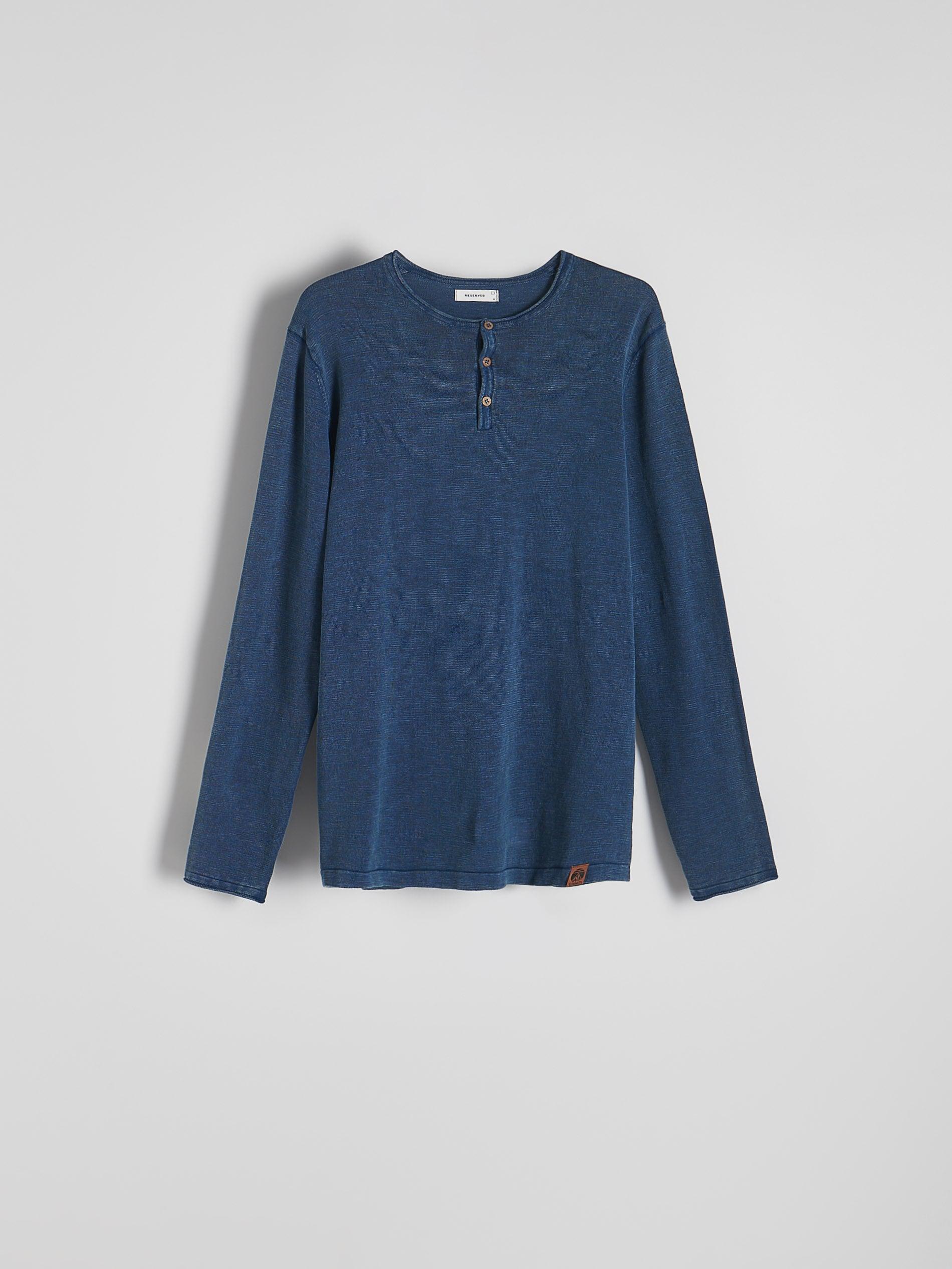 Blue Cotton Sweater, , large image number 4