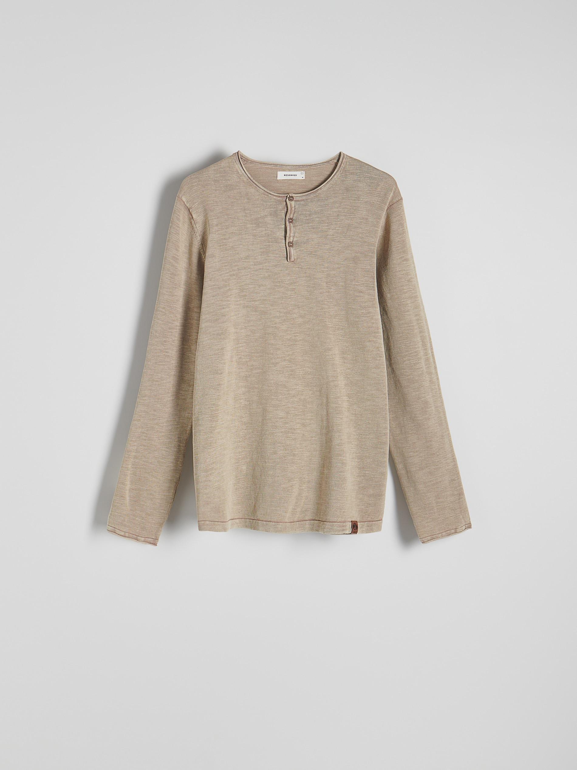 Beige Cotton Sweater, , large image number 0
