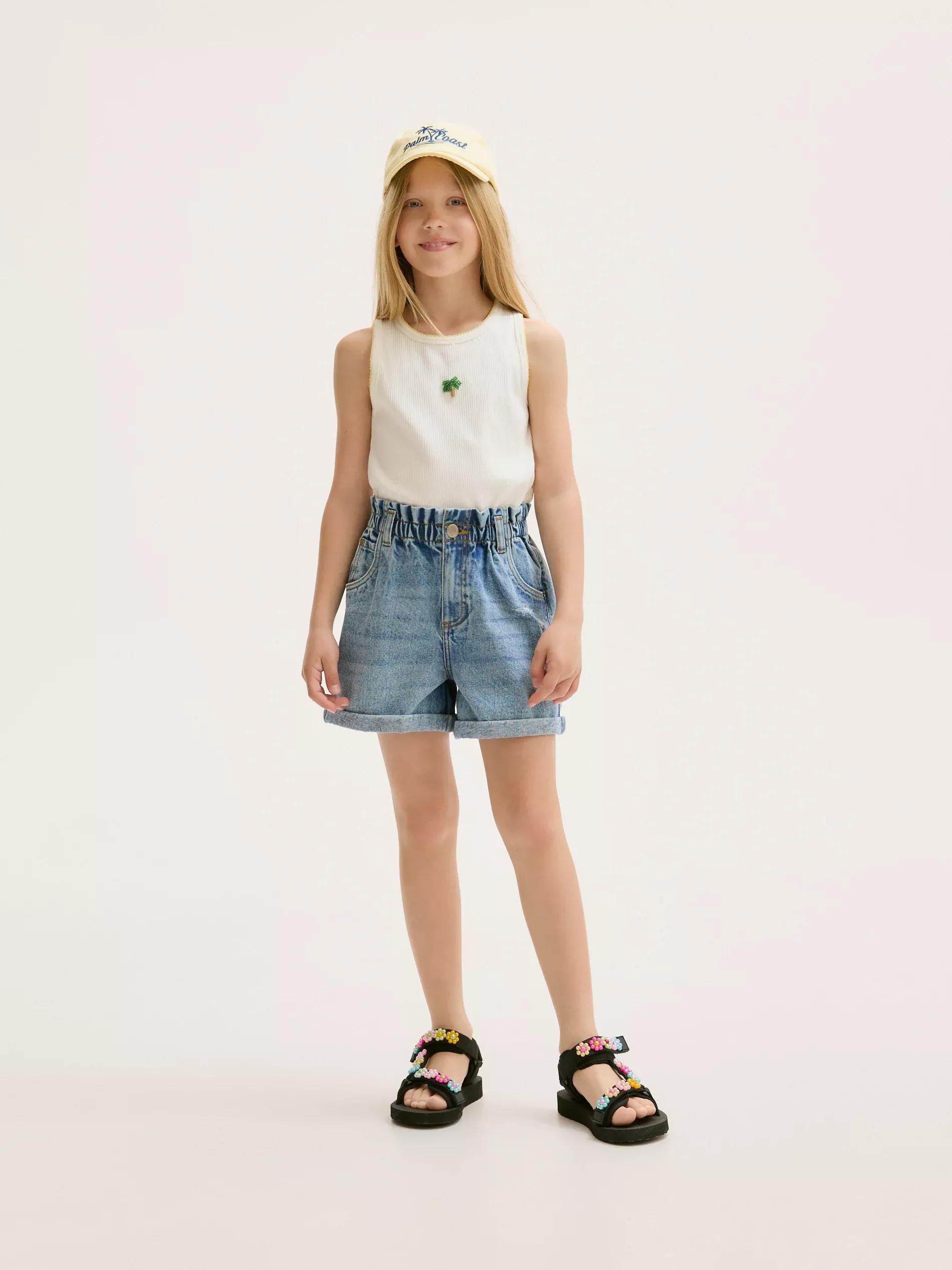 Cream Top With Applique, , large image number 3