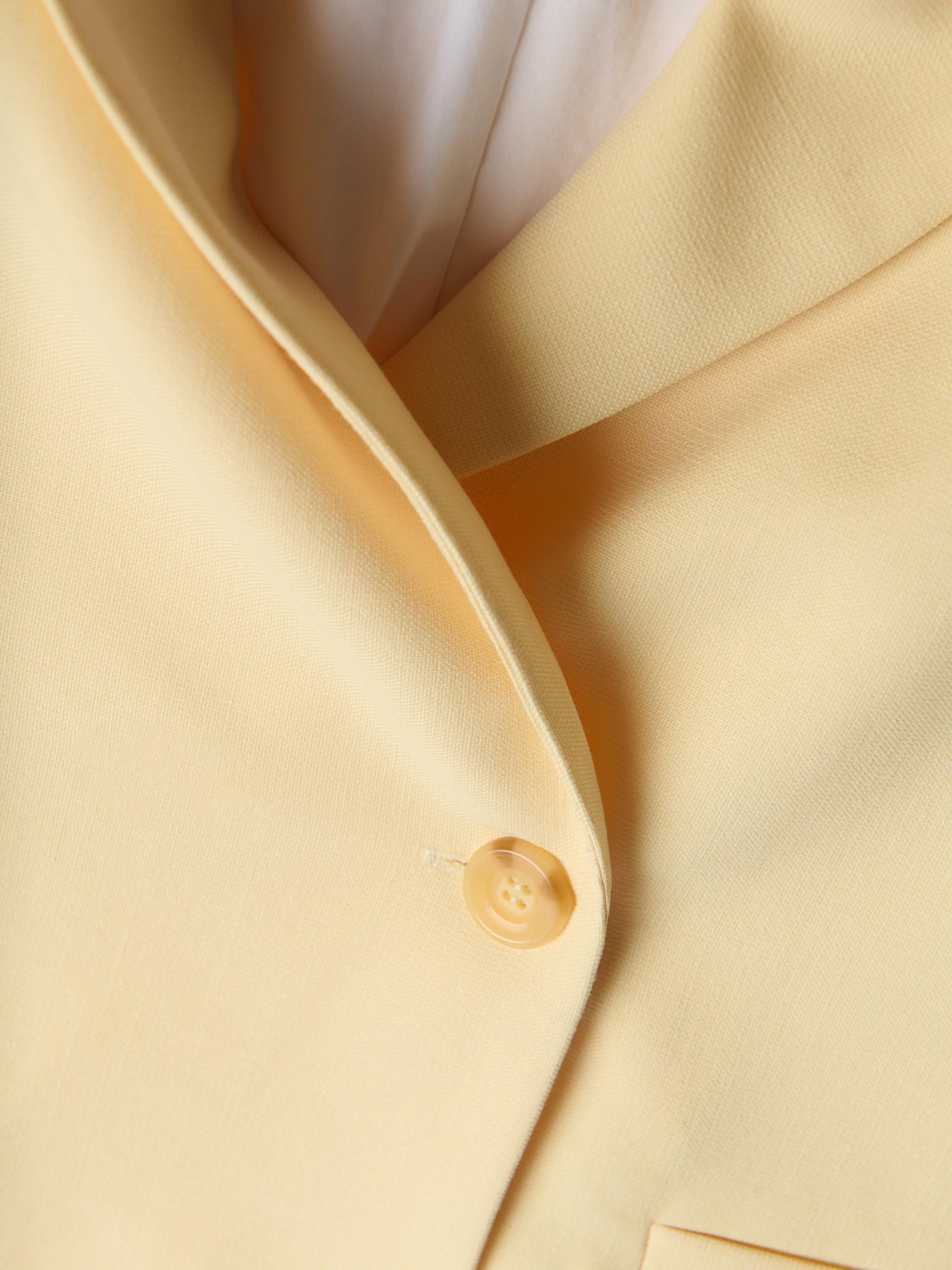 Yellow Oversized Tailored Vest, Yellow, large image number 5