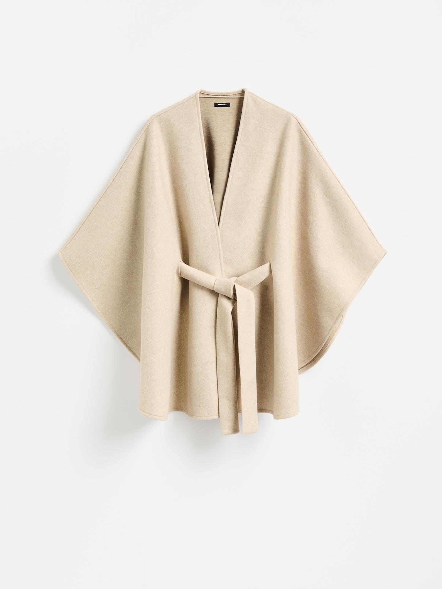 Cream Cover Up With Belt, Beige, large image number 5