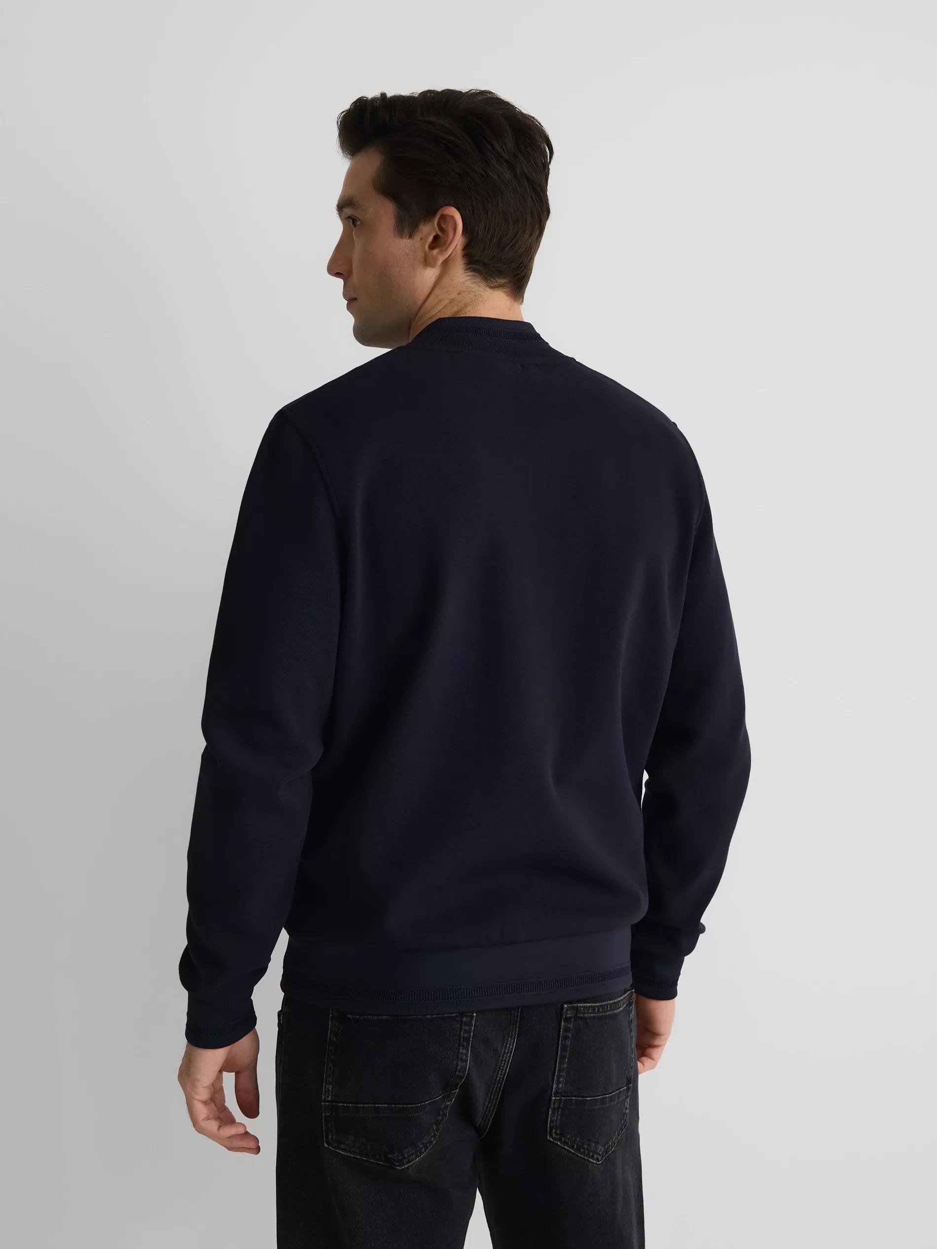 Navy Sports Bomber Jacket, , large image number 3