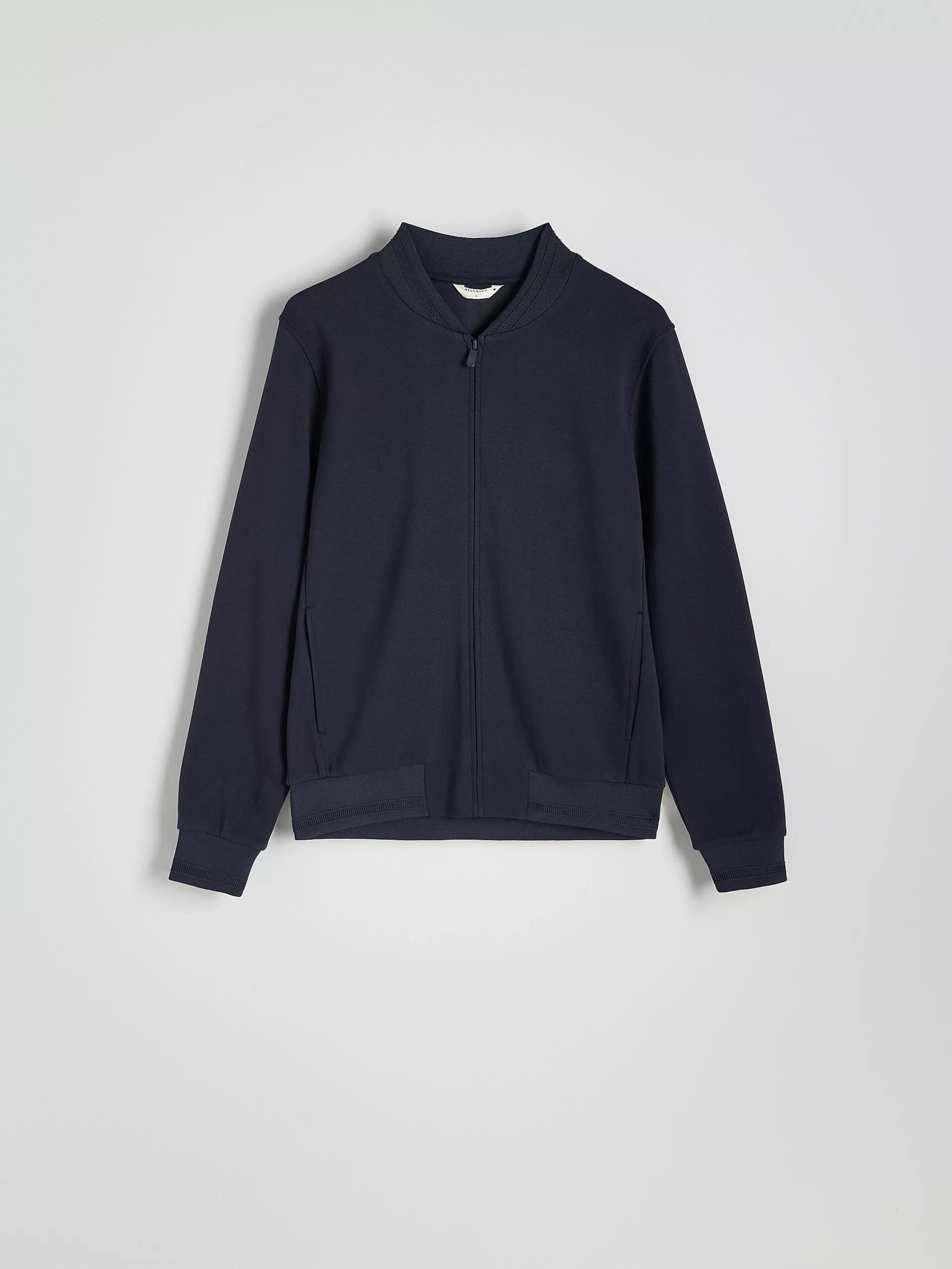 Navy Sports Bomber Jacket, , large image number 5
