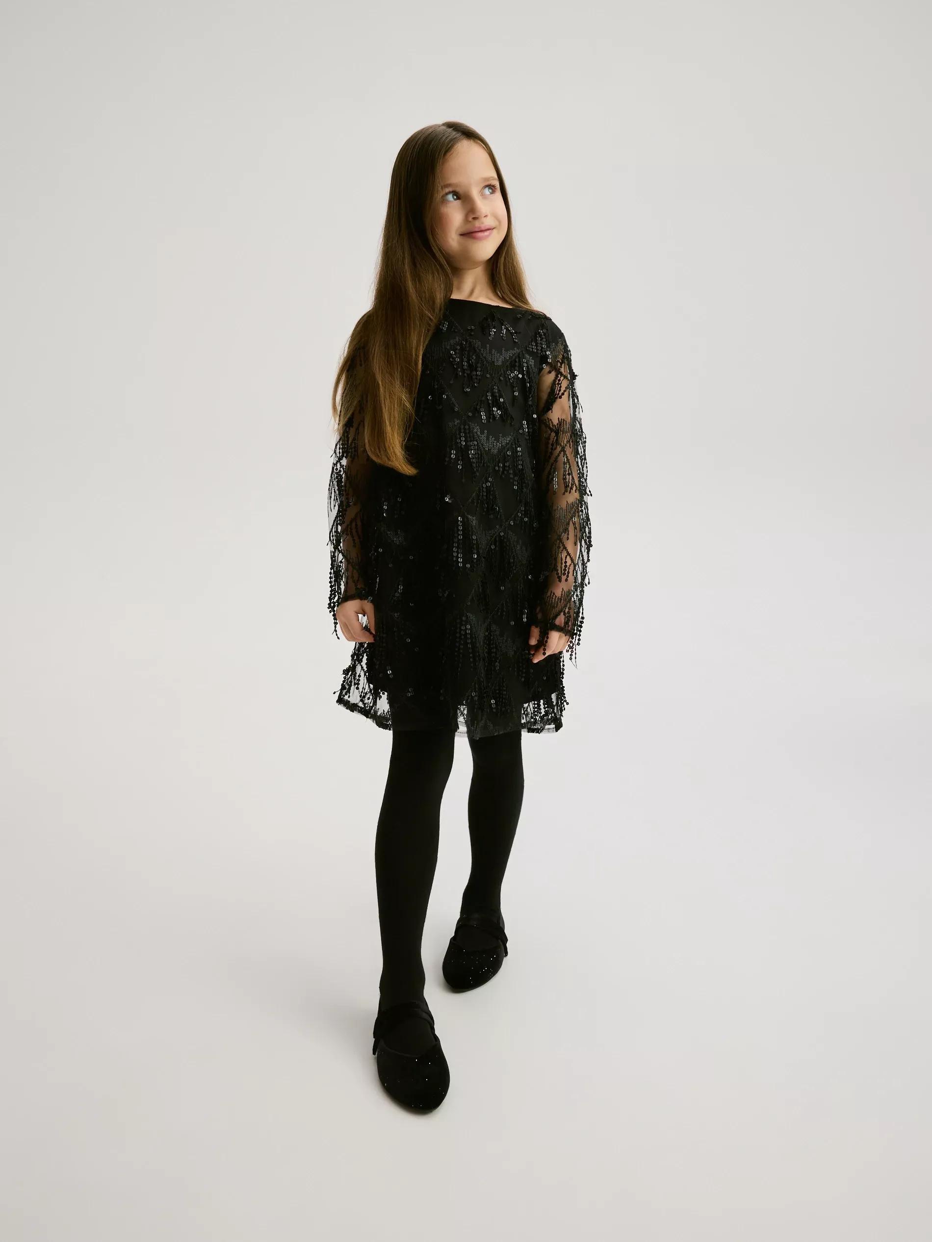 Black Velour Ballerinas, Black, large image number 0