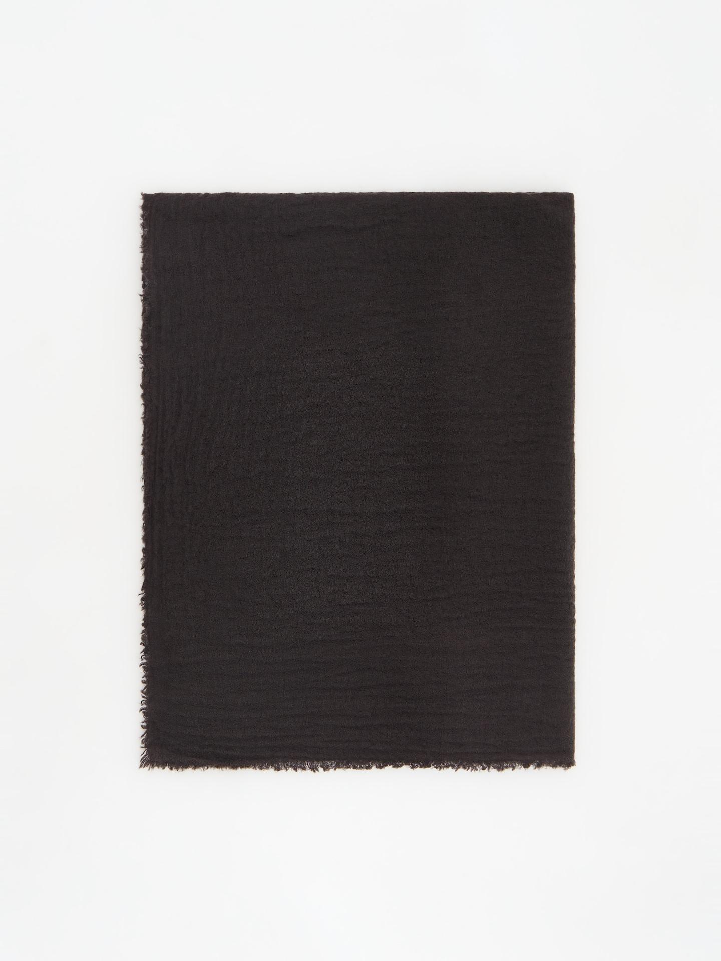 Brown Scarf With Wool Blend, Brown, medium
