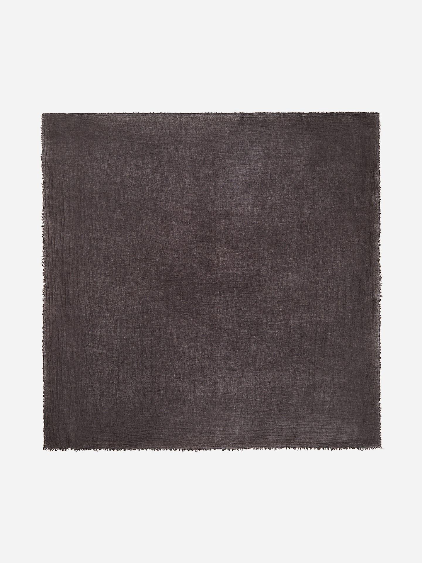 Brown Scarf With Wool Blend, Brown, medium