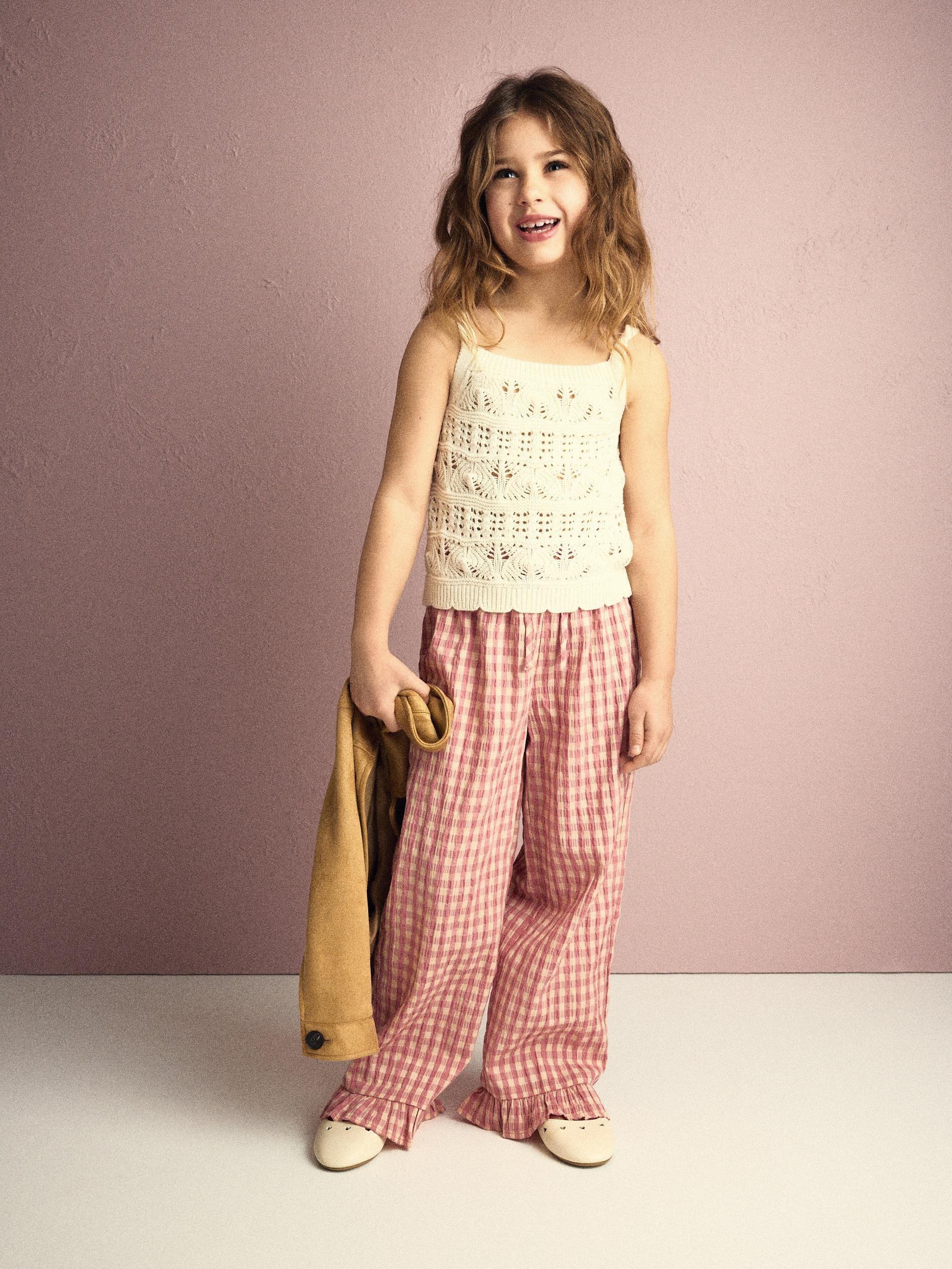 Cream Knitted Top, Ivory, large image number 2