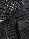 Reserved - black Shiny openwork jumper