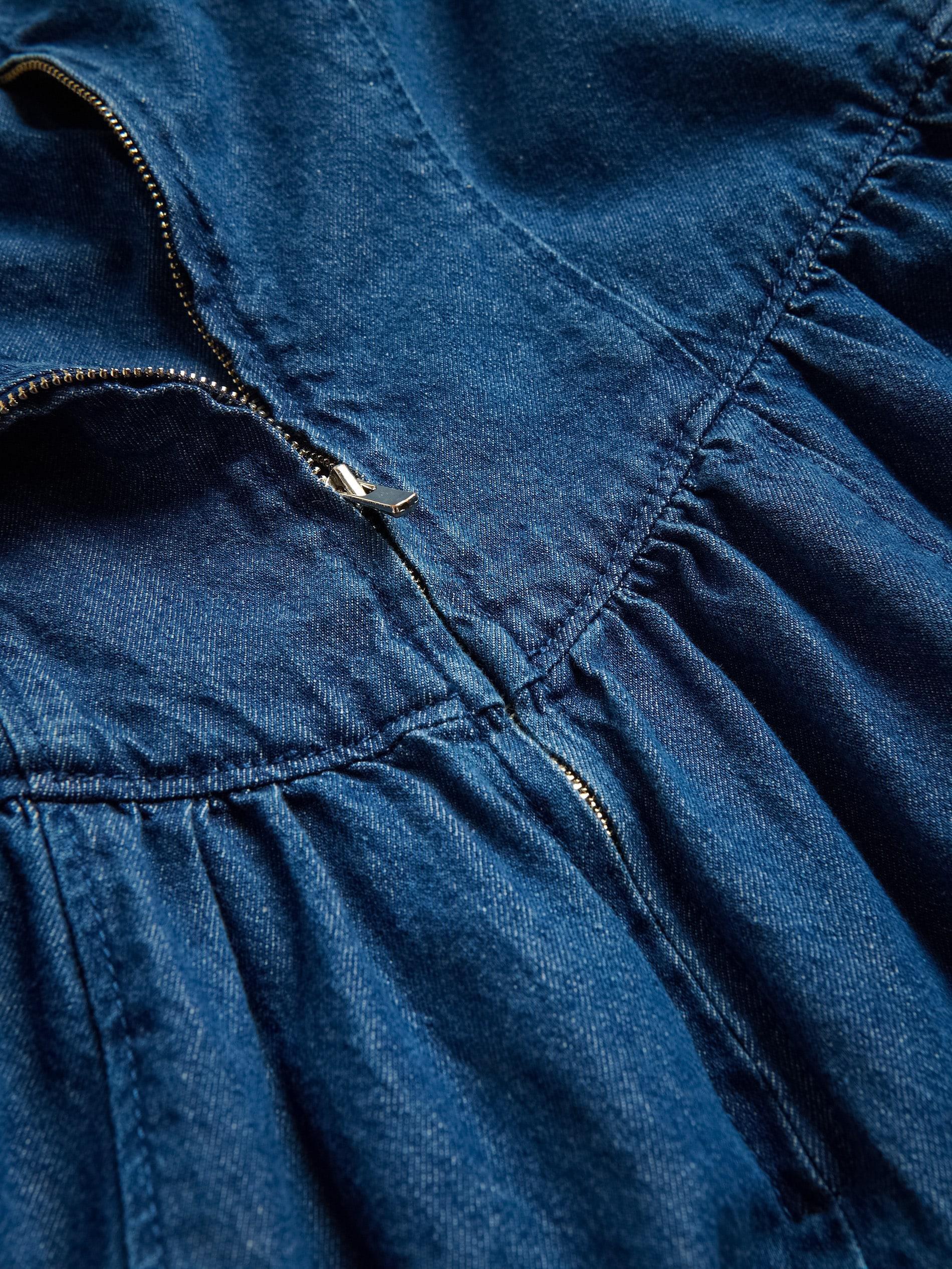 Blue Jeans Denim Midi Dress, Blue, large image number 1