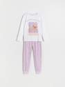 Reserved - Purple Round Neck Pyjama Set, Kids Girls