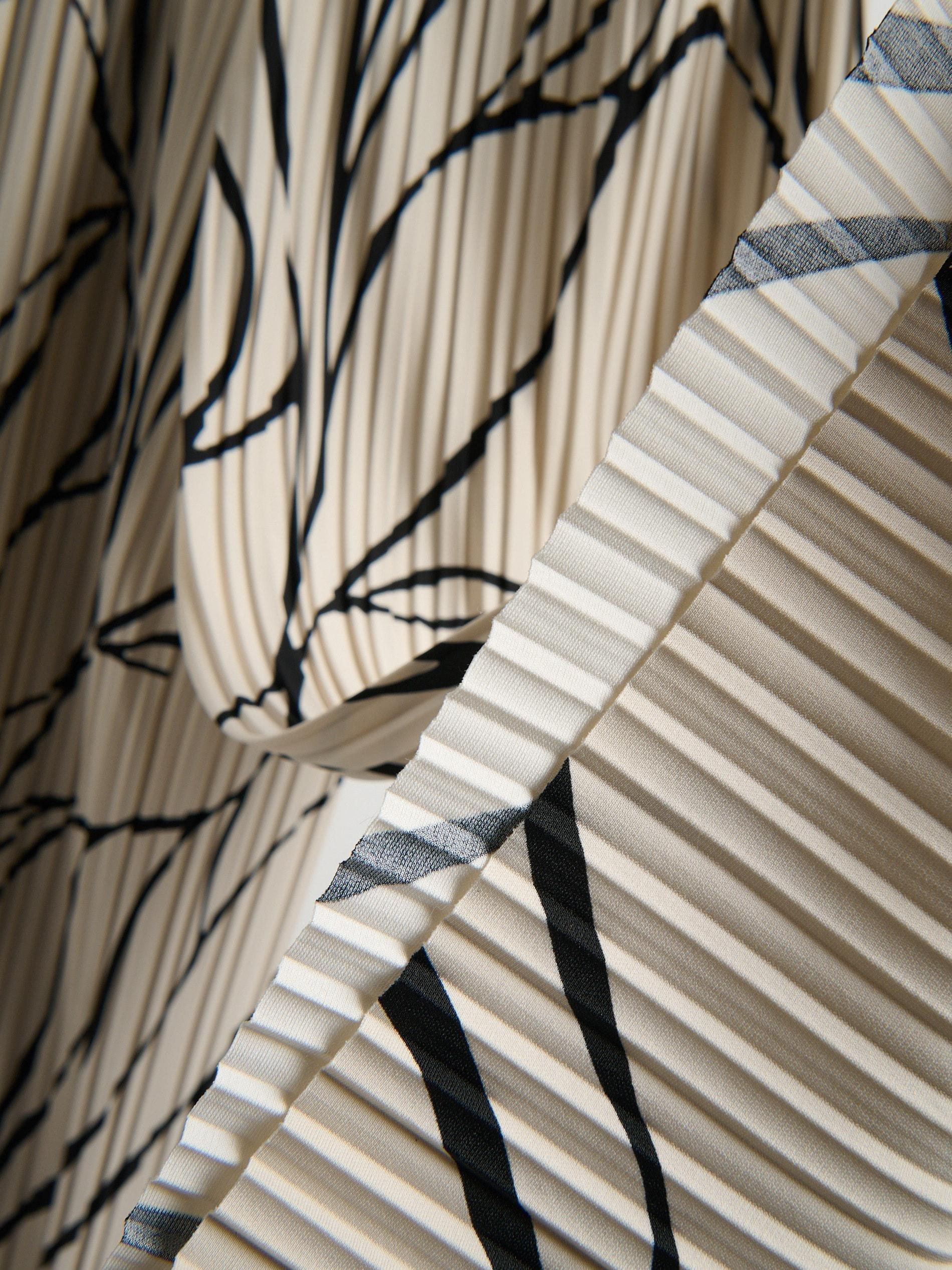 Beige Patterned Trousers, Beige, large image number 6