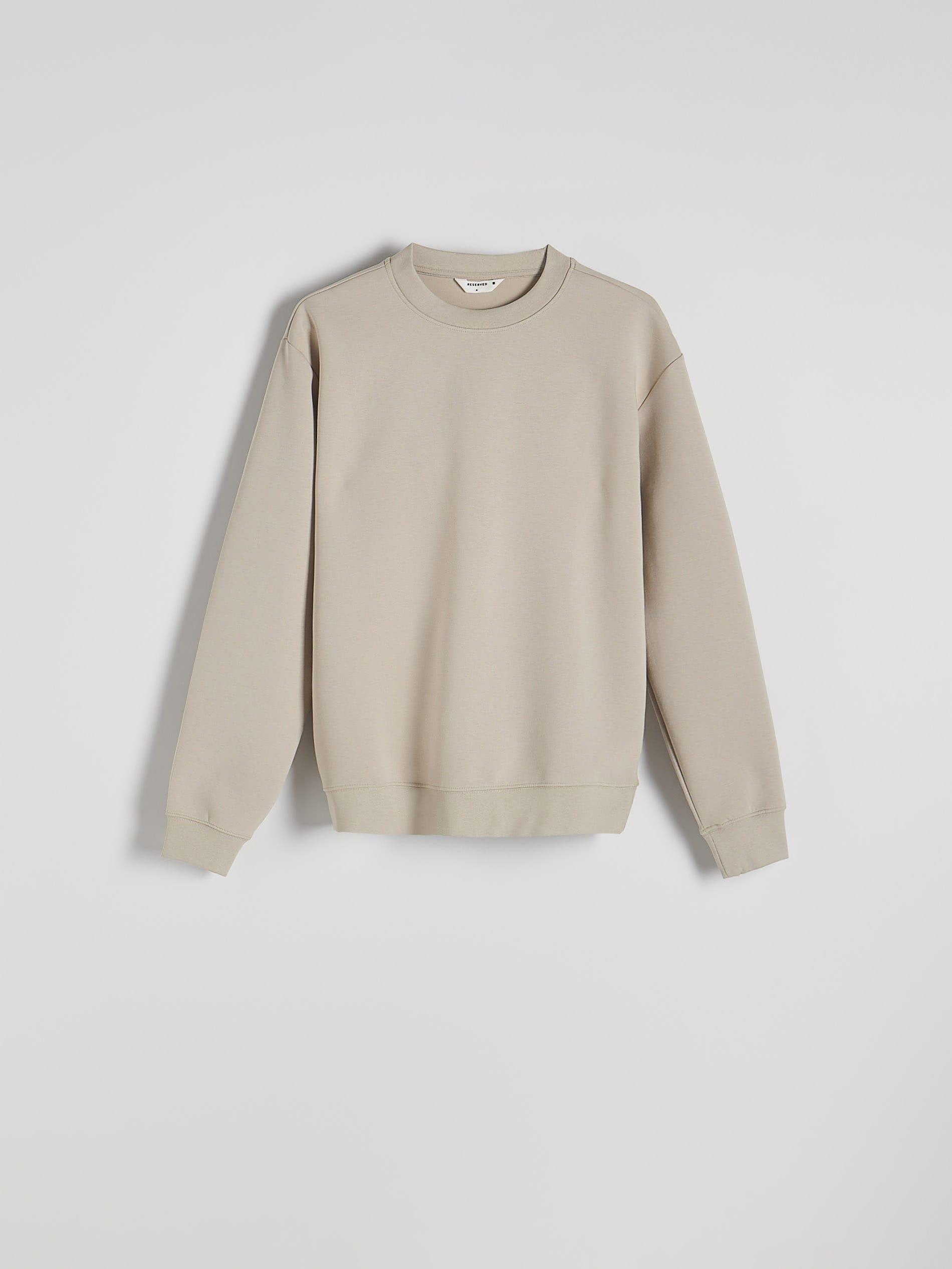 Beige Plain Sports Top With High Cotton Content, , large image number 4