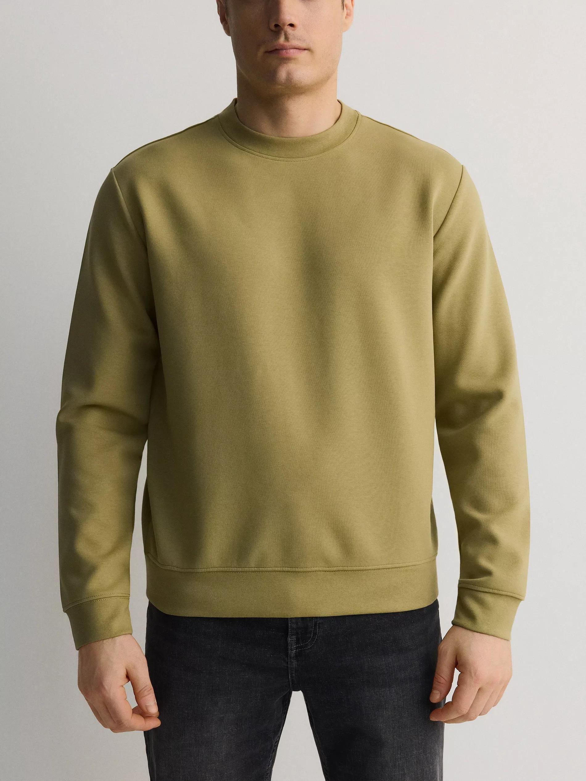 Green Plain Sports Top With High Cotton Content, , large image number 2