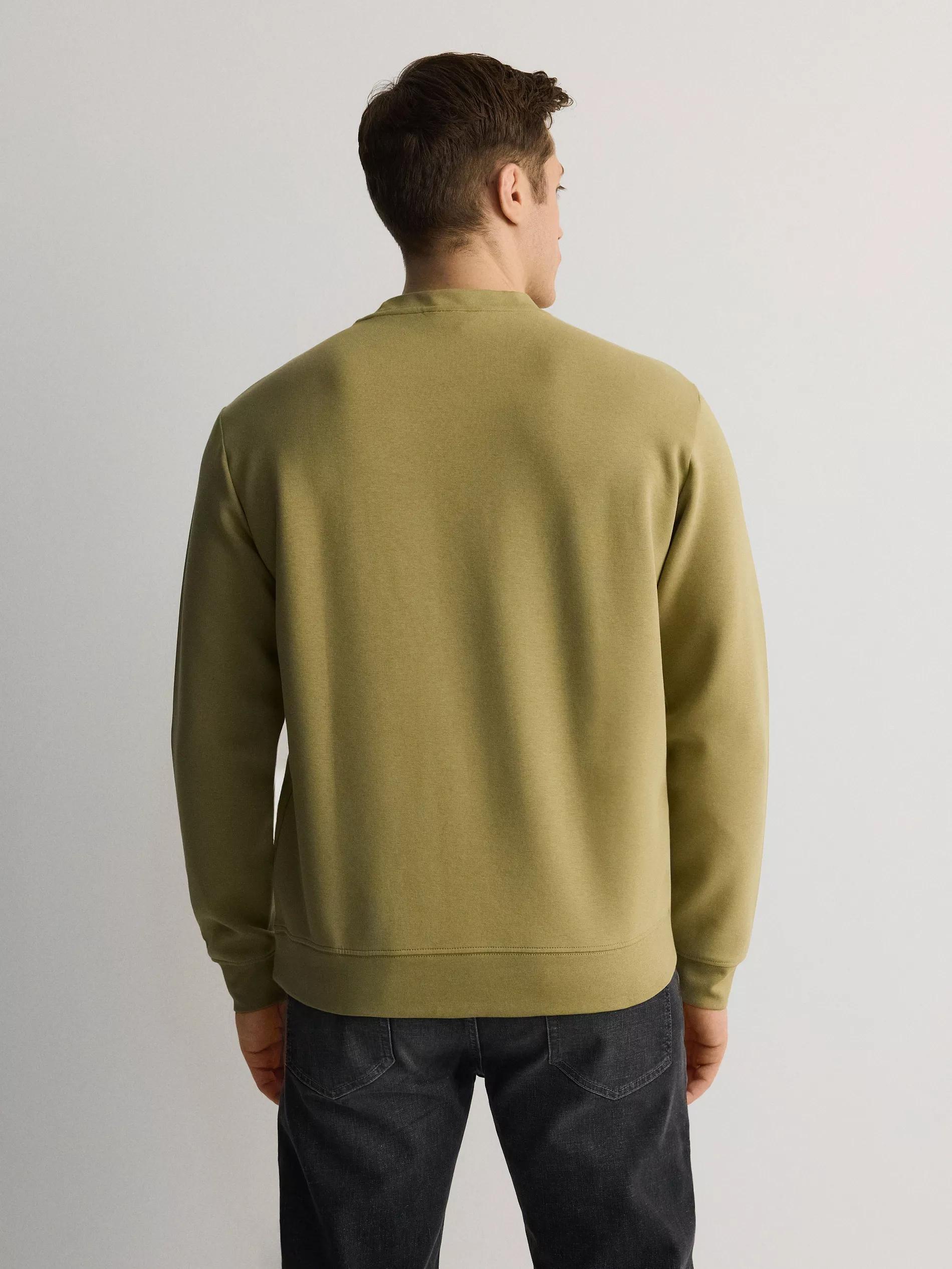 Green Plain Sports Top With High Cotton Content, , large image number 3