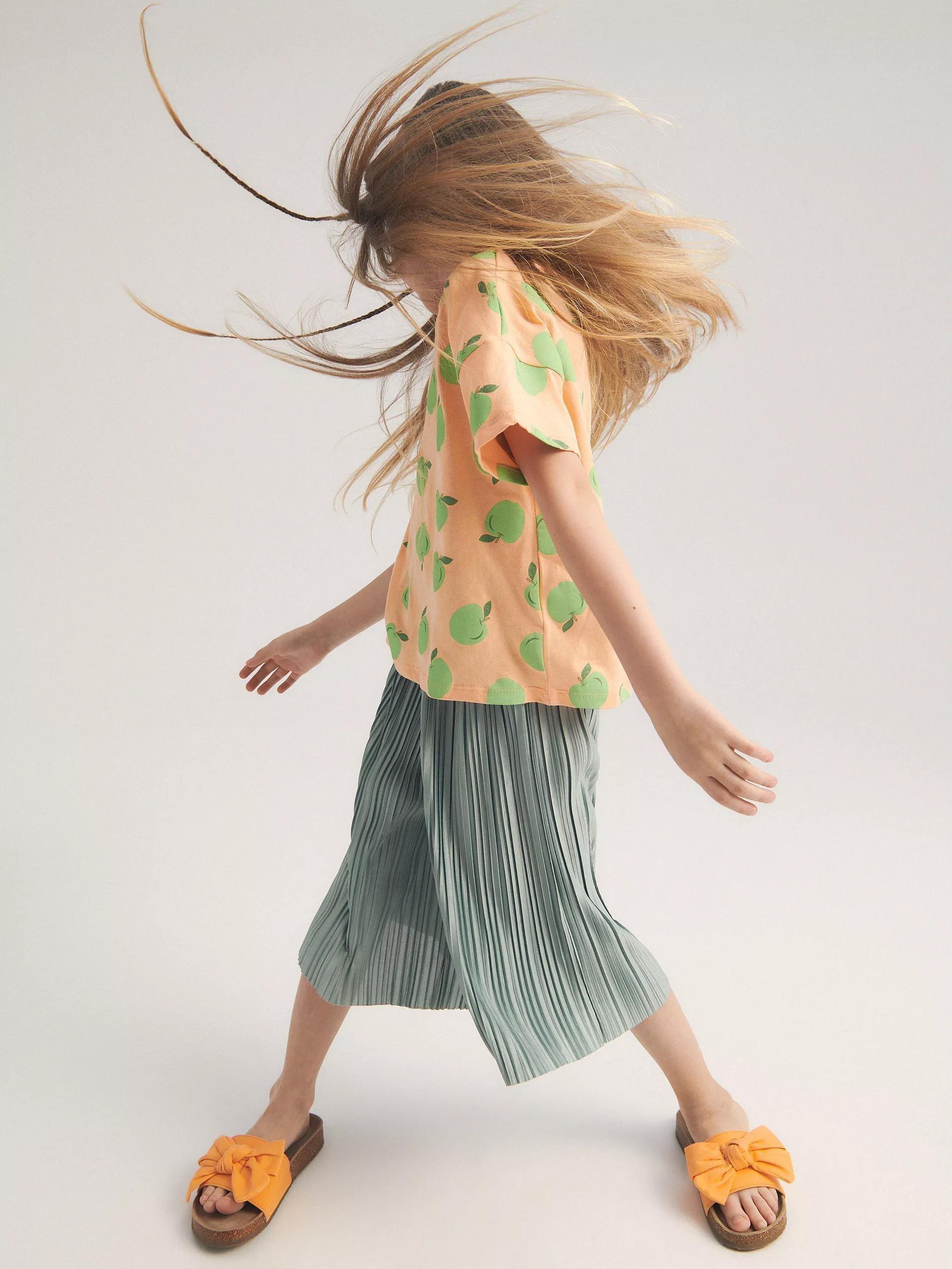 Bale Green Culottes With Pleats, , large image number 0