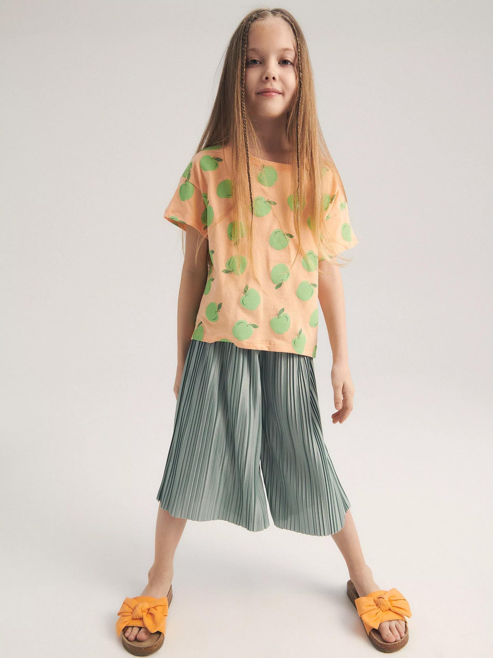 Bale Green Culottes With Pleats, , large image number 2