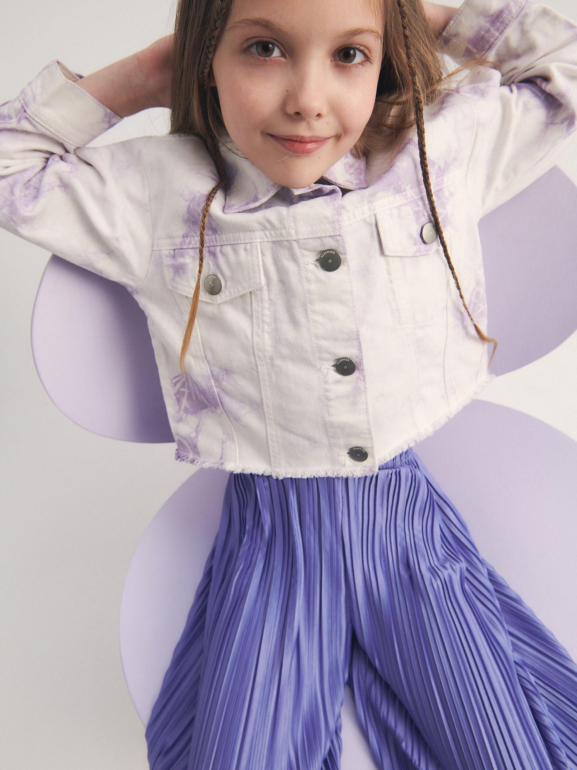 Violet Culottes With Pleats, , large image number 0
