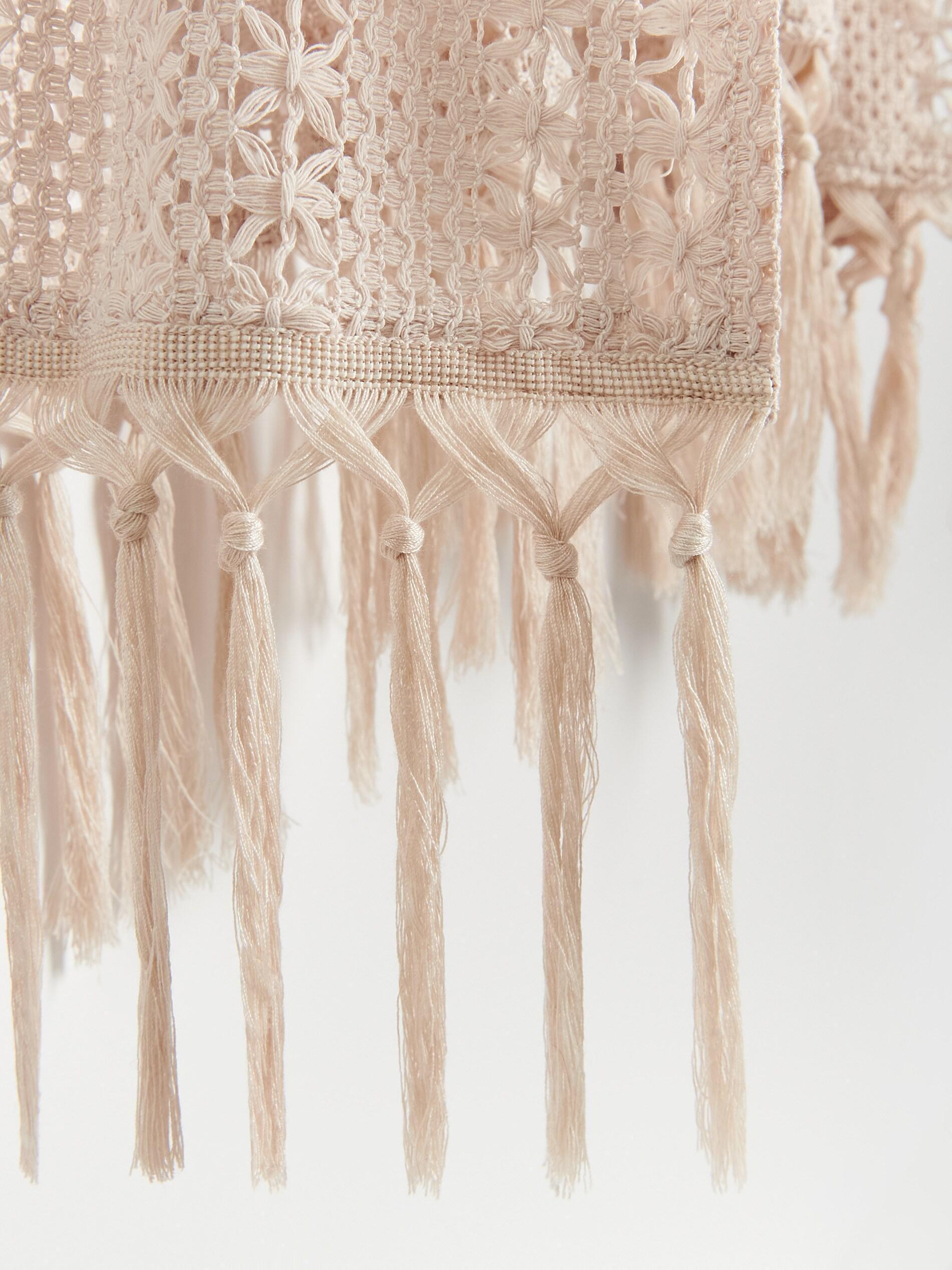 Beige Openwork Cover Up, Beige, large image number 3