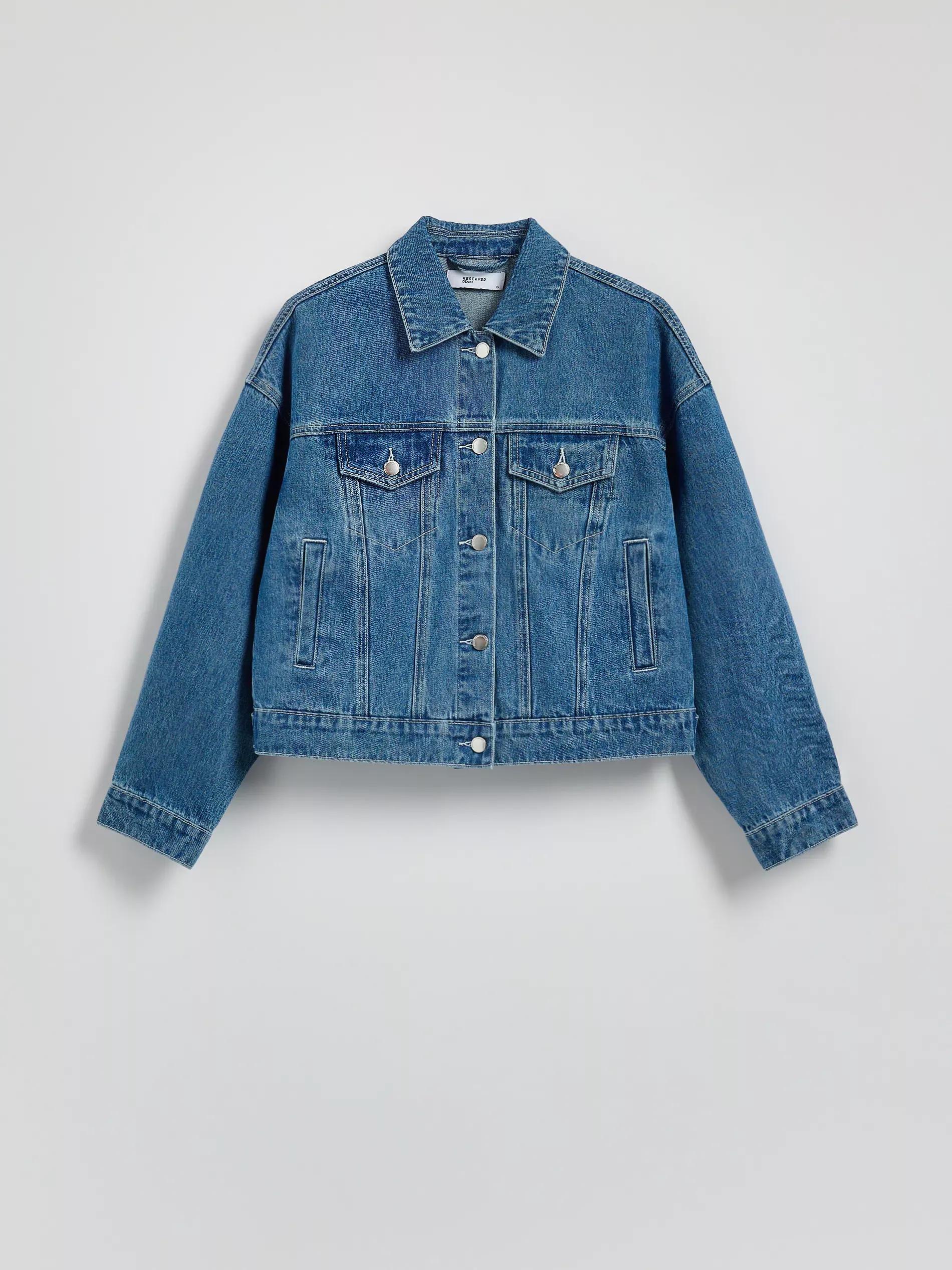 Blue Jeans Denim Jacket With Embroidery On The Back, , large image number 5