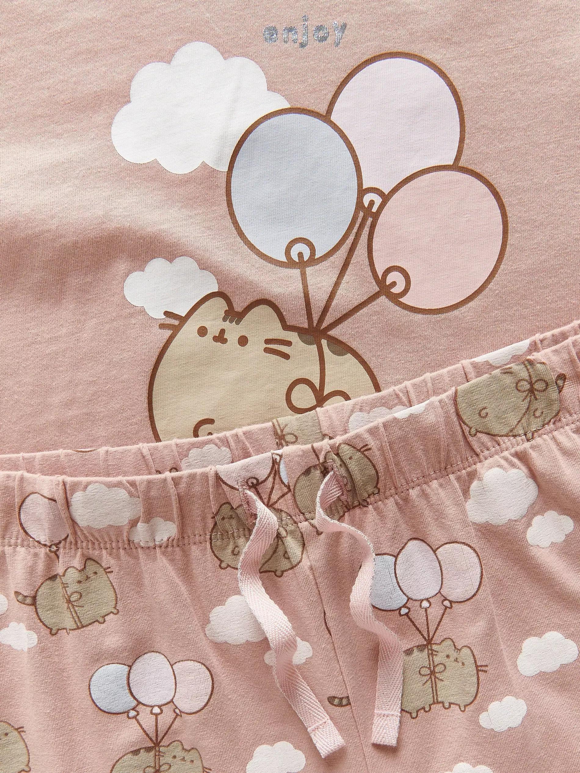 Pusheen two piece pyjama set, Ivory, large image number 2
