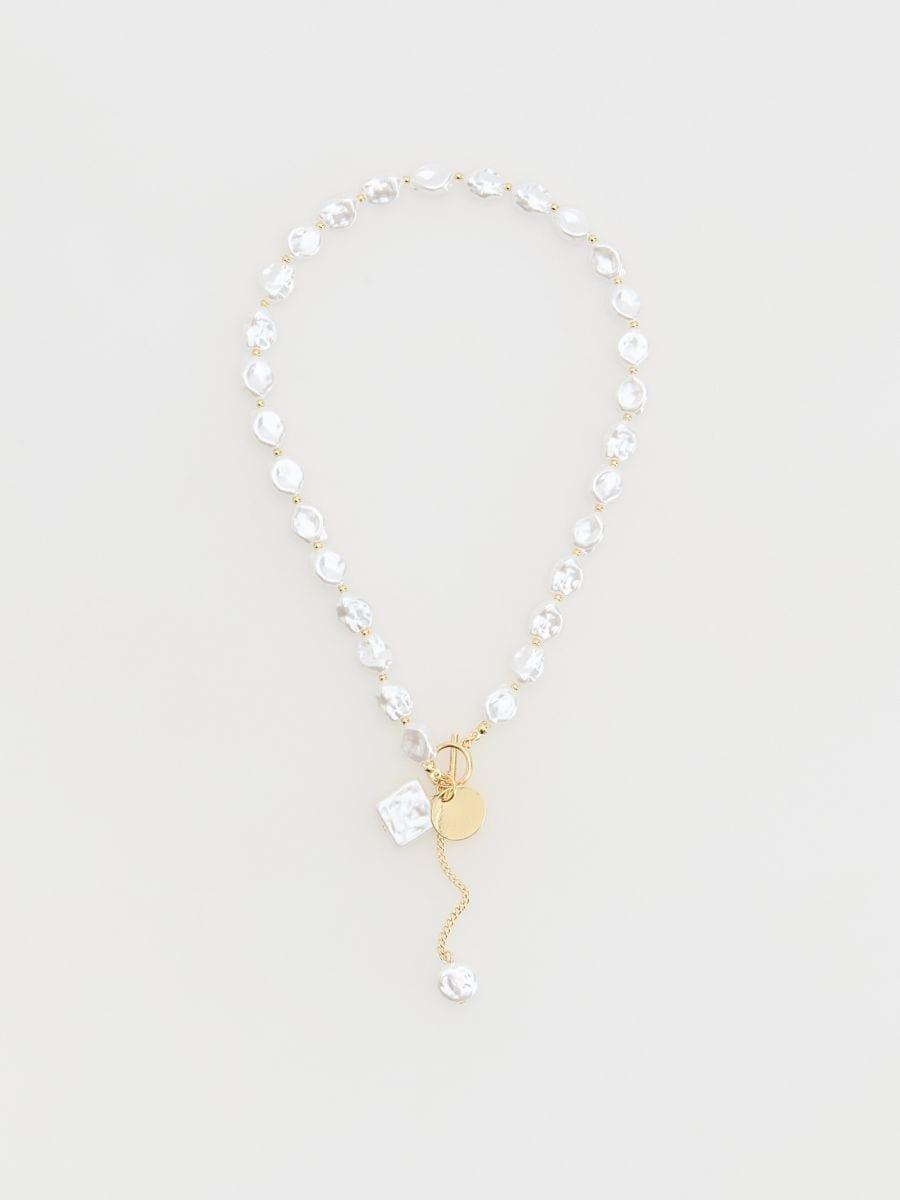 Cream Necklace, Ivory, large image number 0