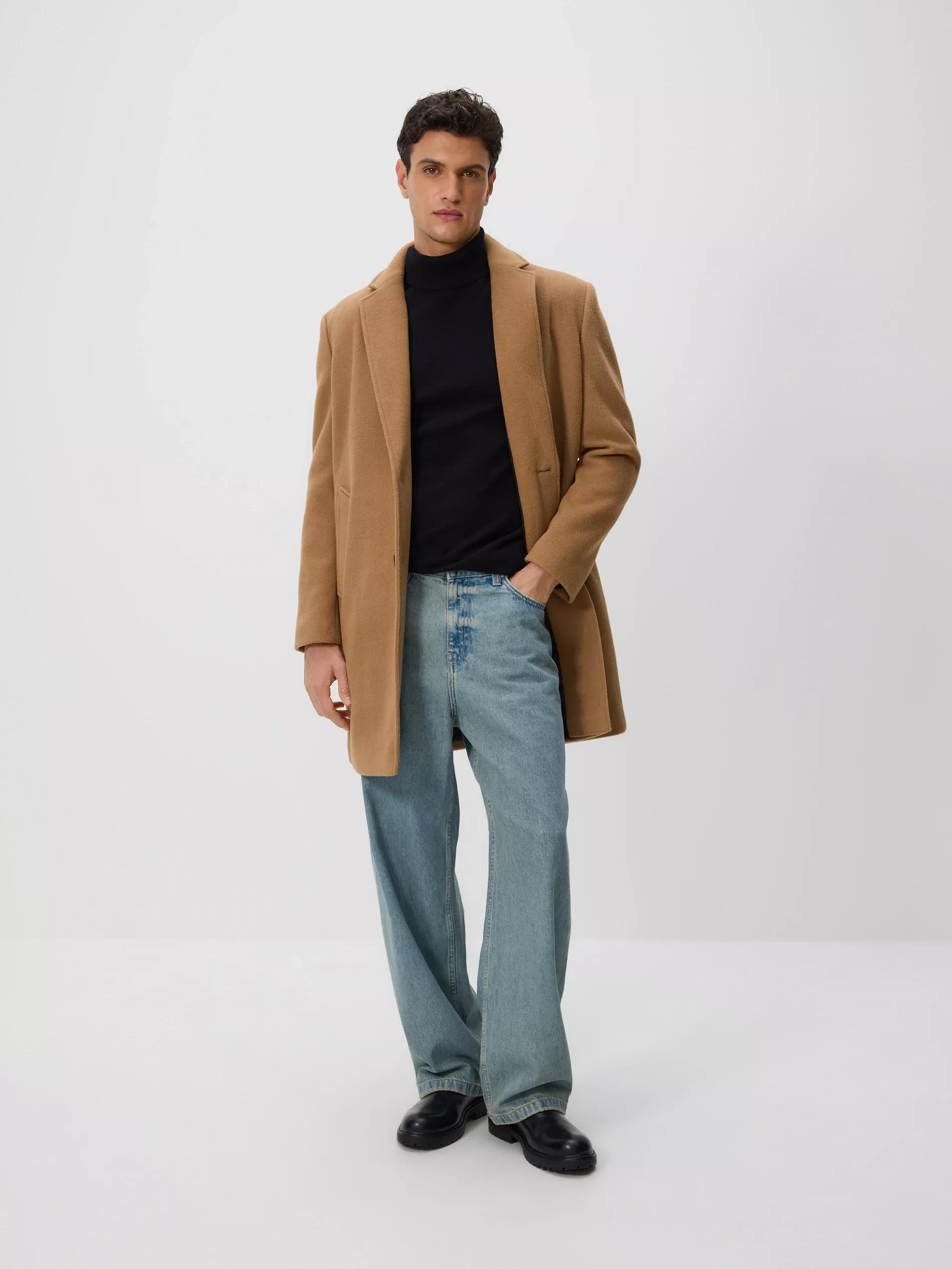 Beige Longline Hooded Coat, Beige, large image number 3