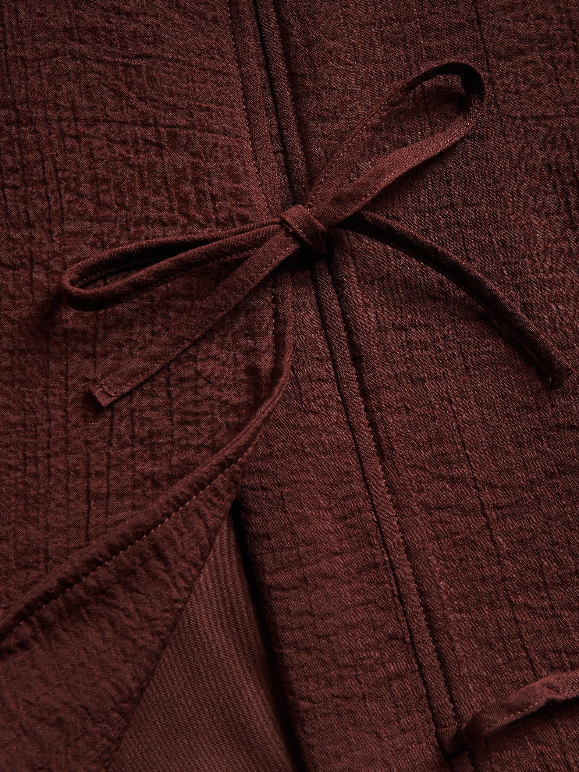 Maroon Viscose Rich Vest, Burgundy, large image number 5