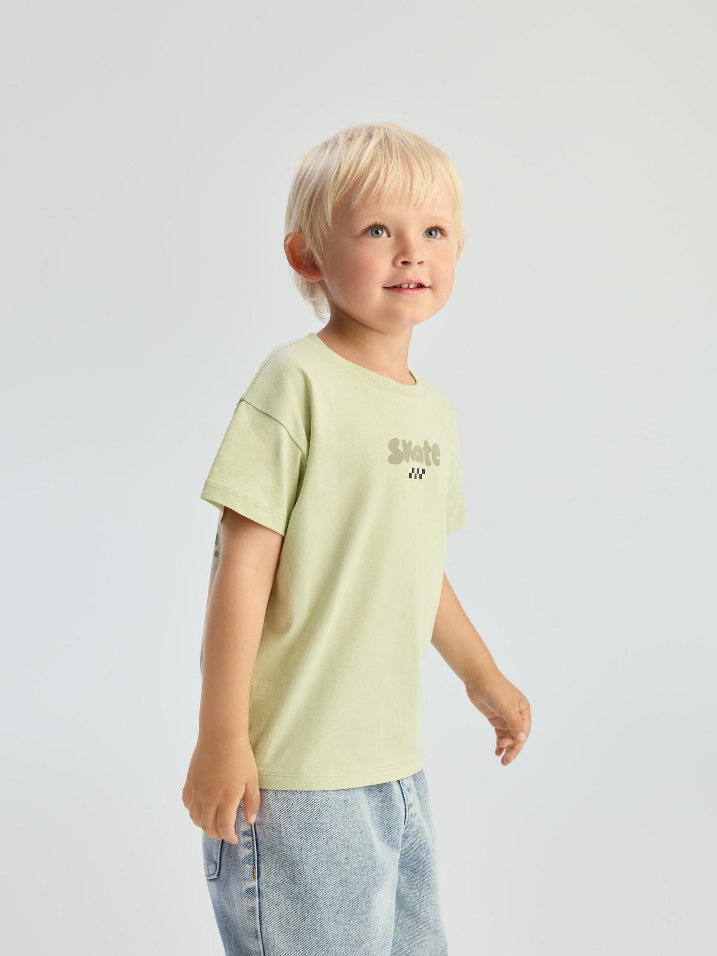 Green Cotton T-Shirt, Green, large image number 0