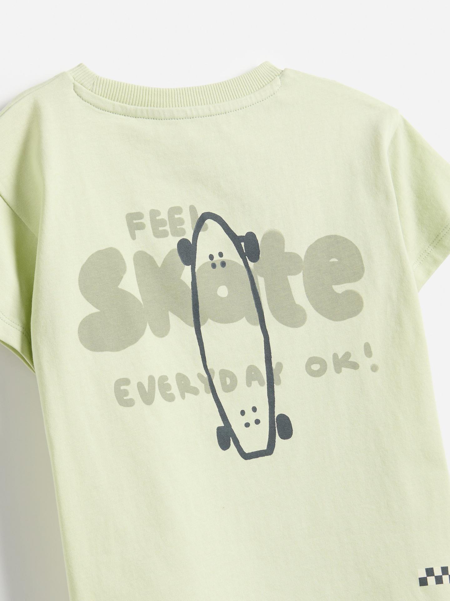 Green Cotton T-Shirt, Green, large image number 2