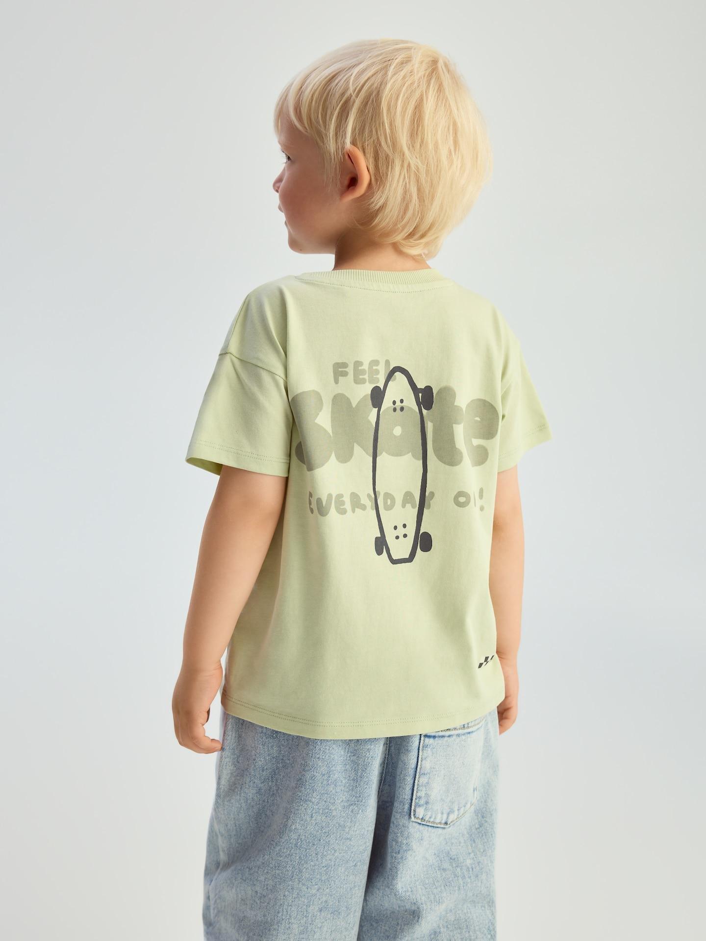Green Cotton T-Shirt, Green, large image number 3