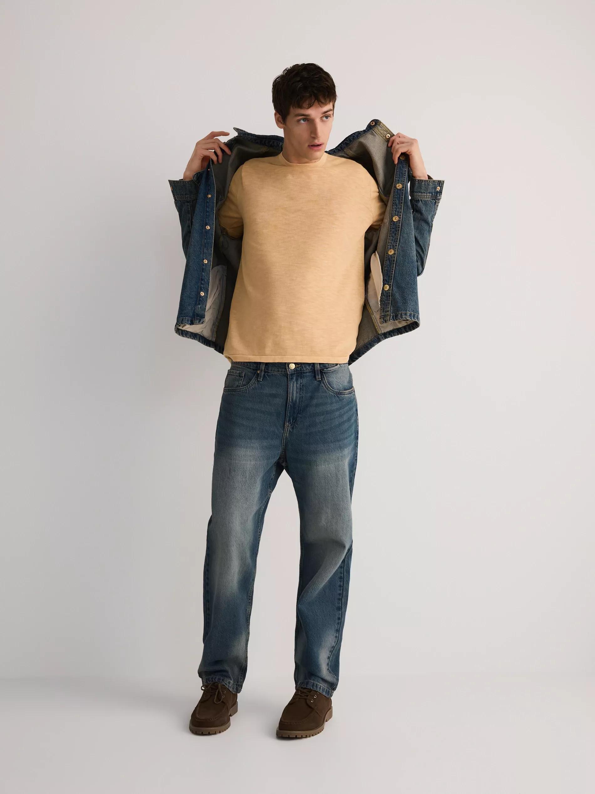 Orange Cotton Jumper With Wash Effect, , large image number 1