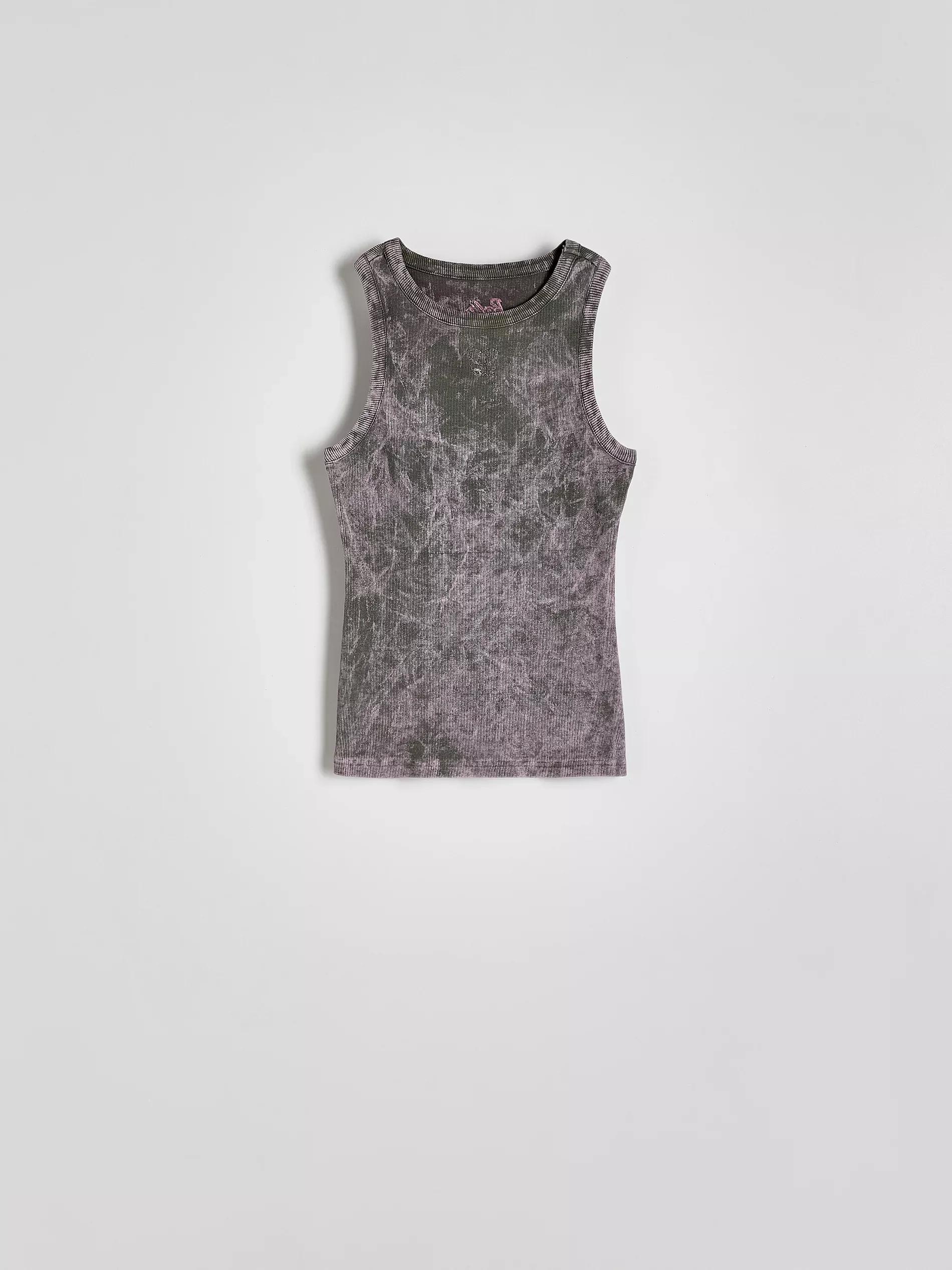 Multicolour Rhinestone Butterfly Top, , large image number 3