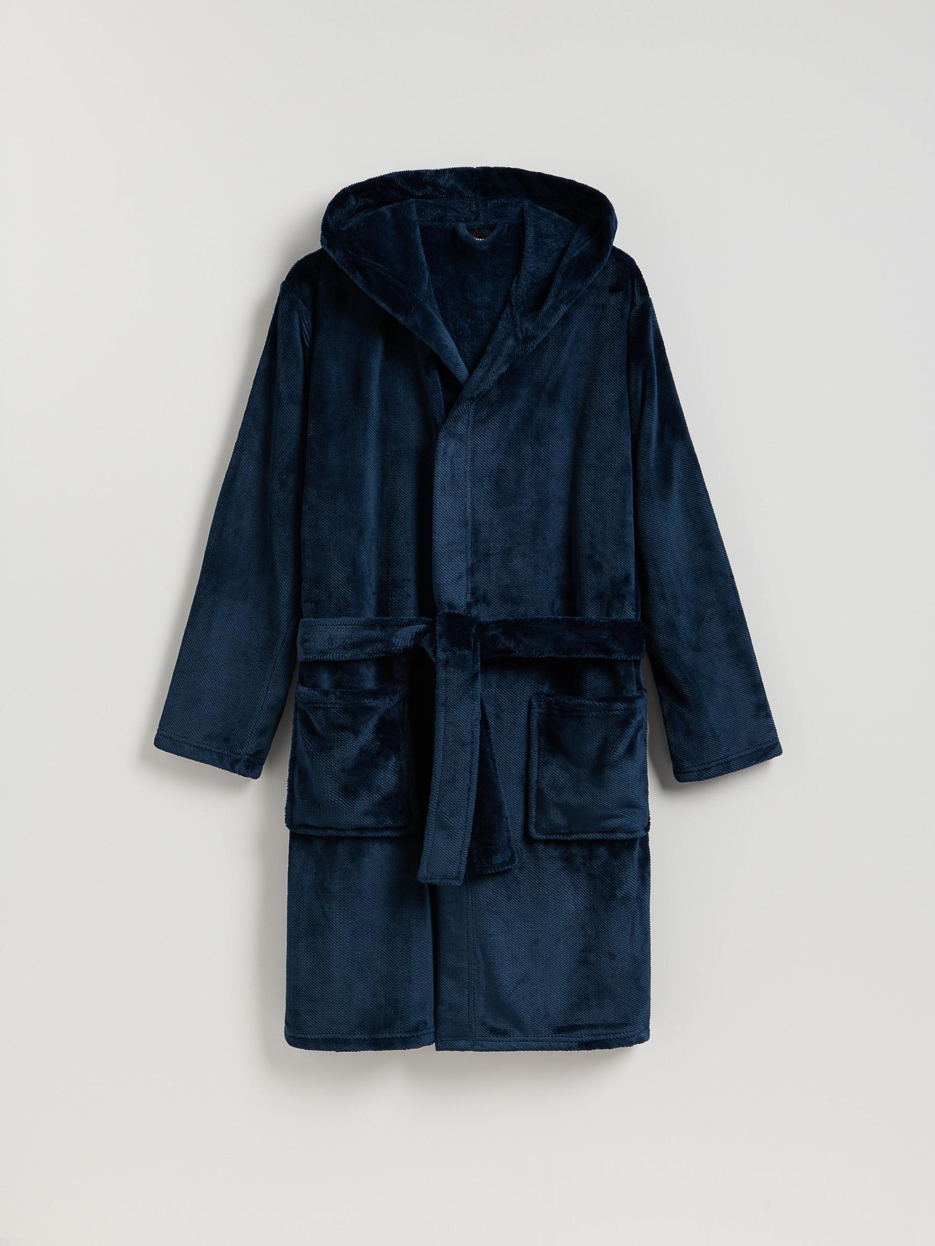 Navy Dressing Gown, Navy, large image number 8