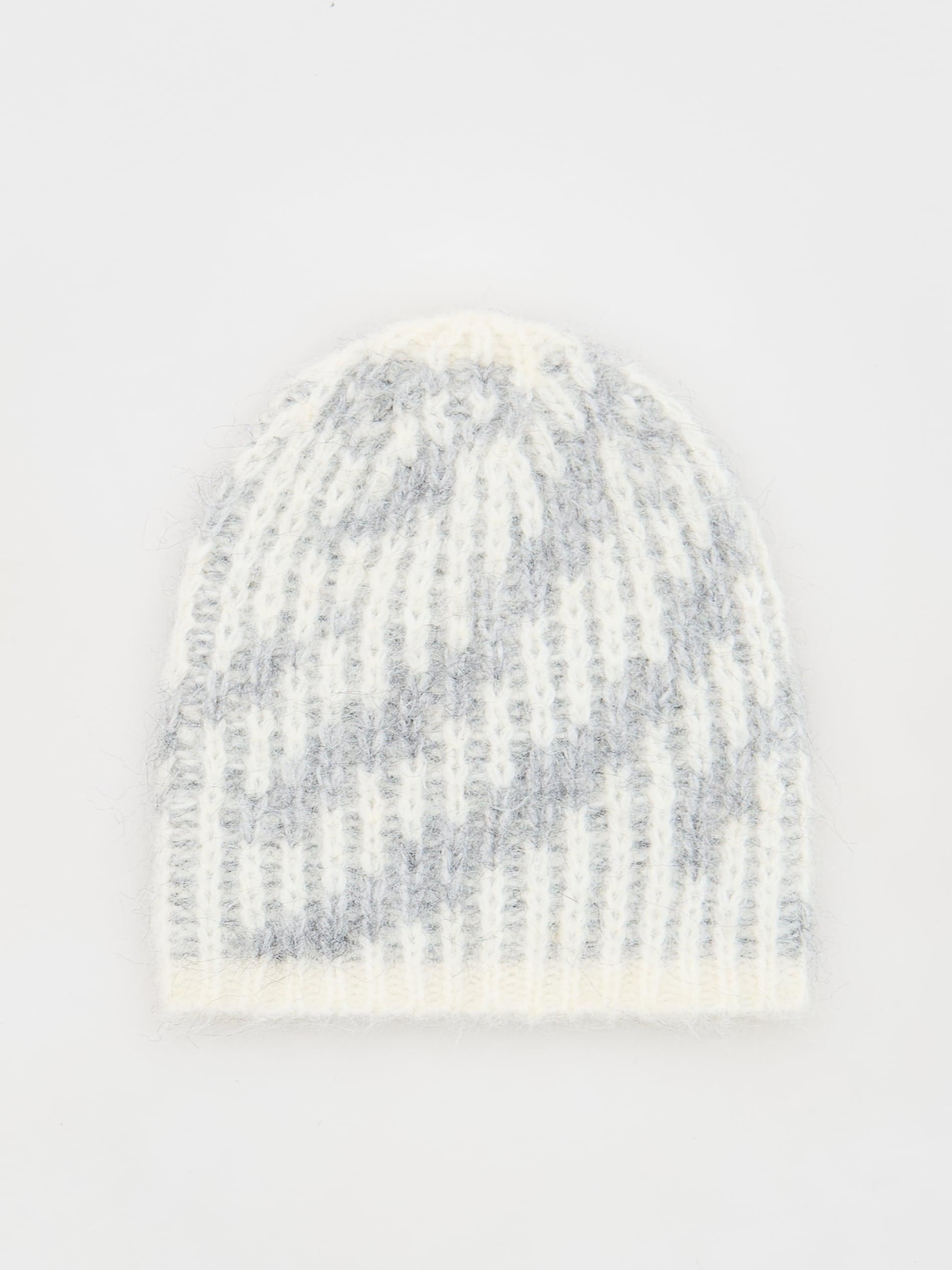 light grey Melange pattern beanie, Light grey, large image number 0