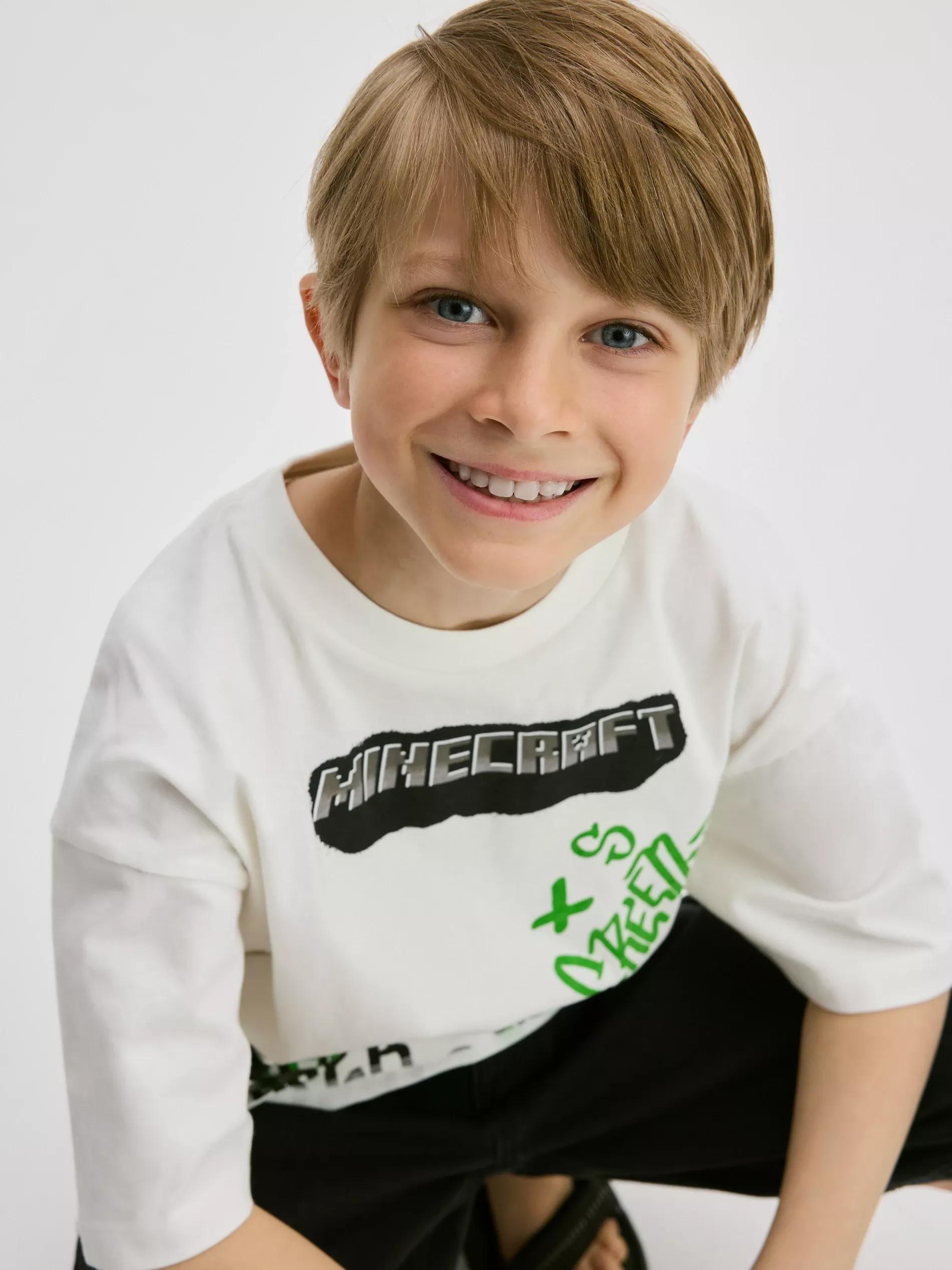 Minecraft cotton T-shirt, Ivory, large image number 3