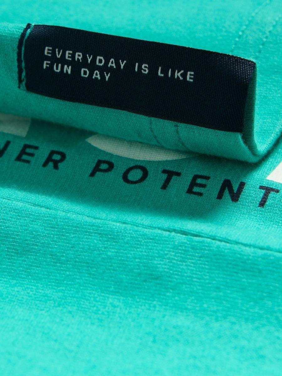 Green Cotton T-Shirt, Turquoise, large image number 1