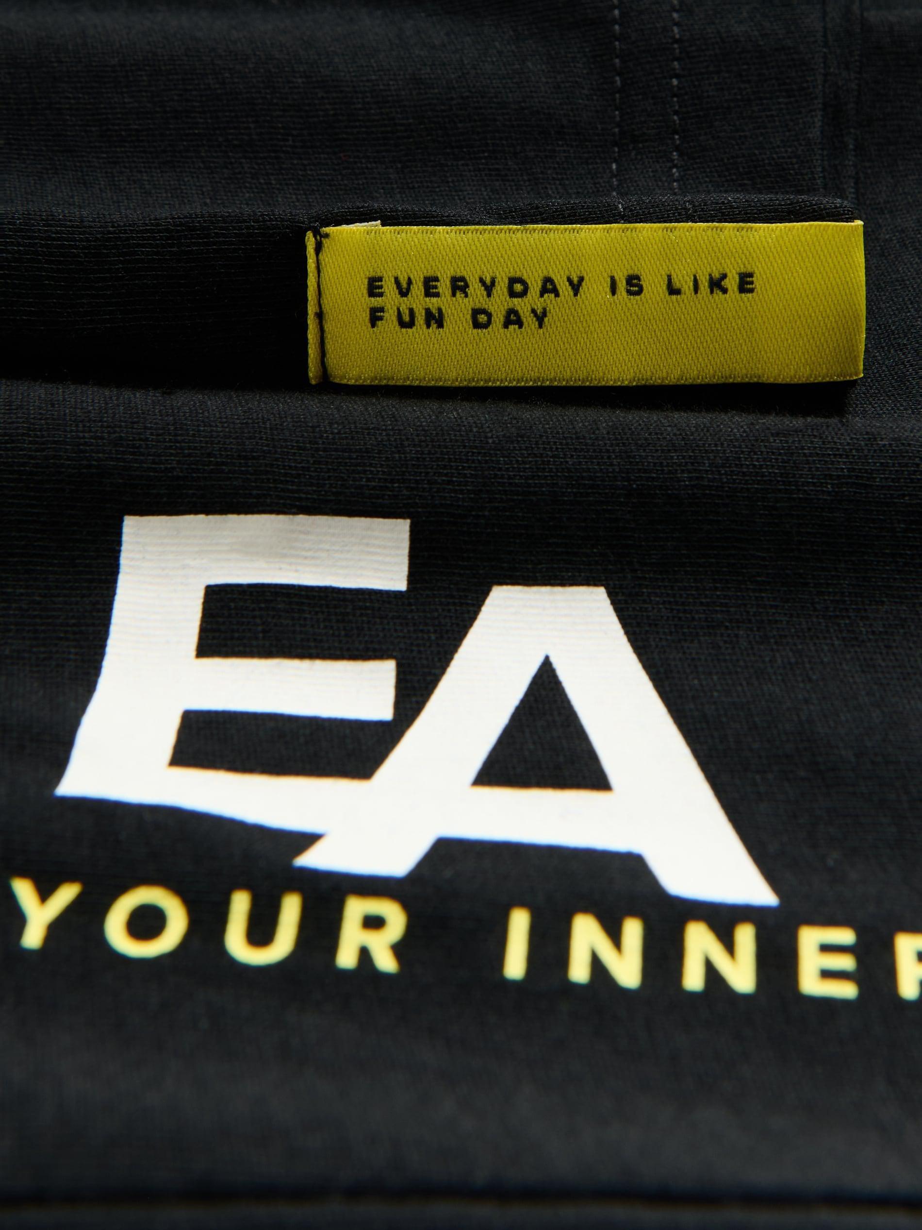 Black Cotton T-Shirt, Black, large image number 3