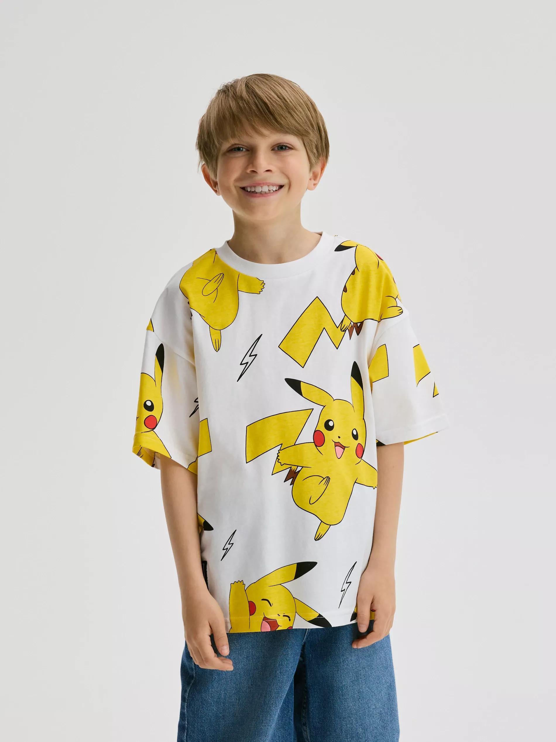 CREAM Pokemon cotton T-shirt, Ivory, large image number 0