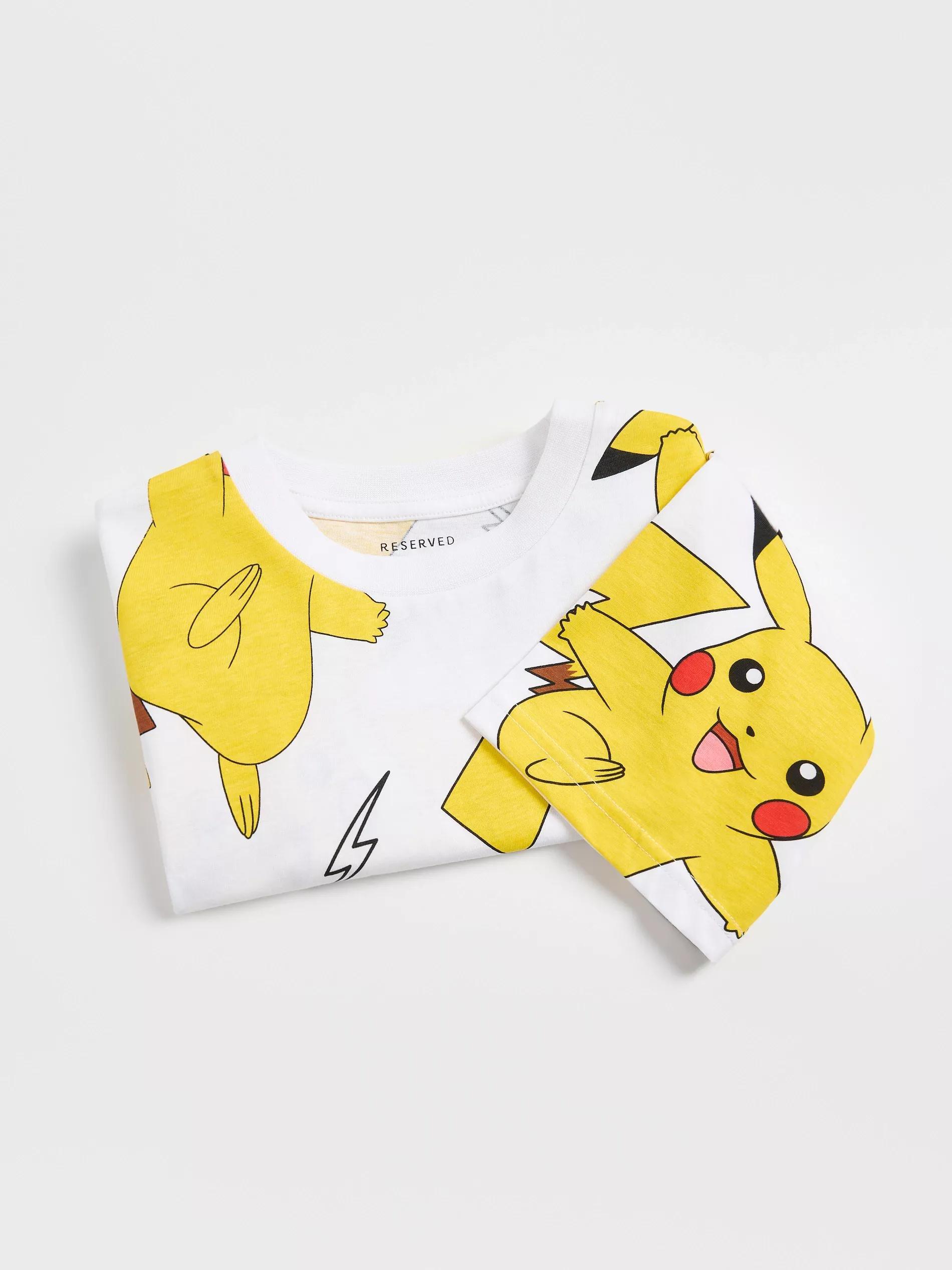 CREAM Pokemon cotton T-shirt, Ivory, large image number 2